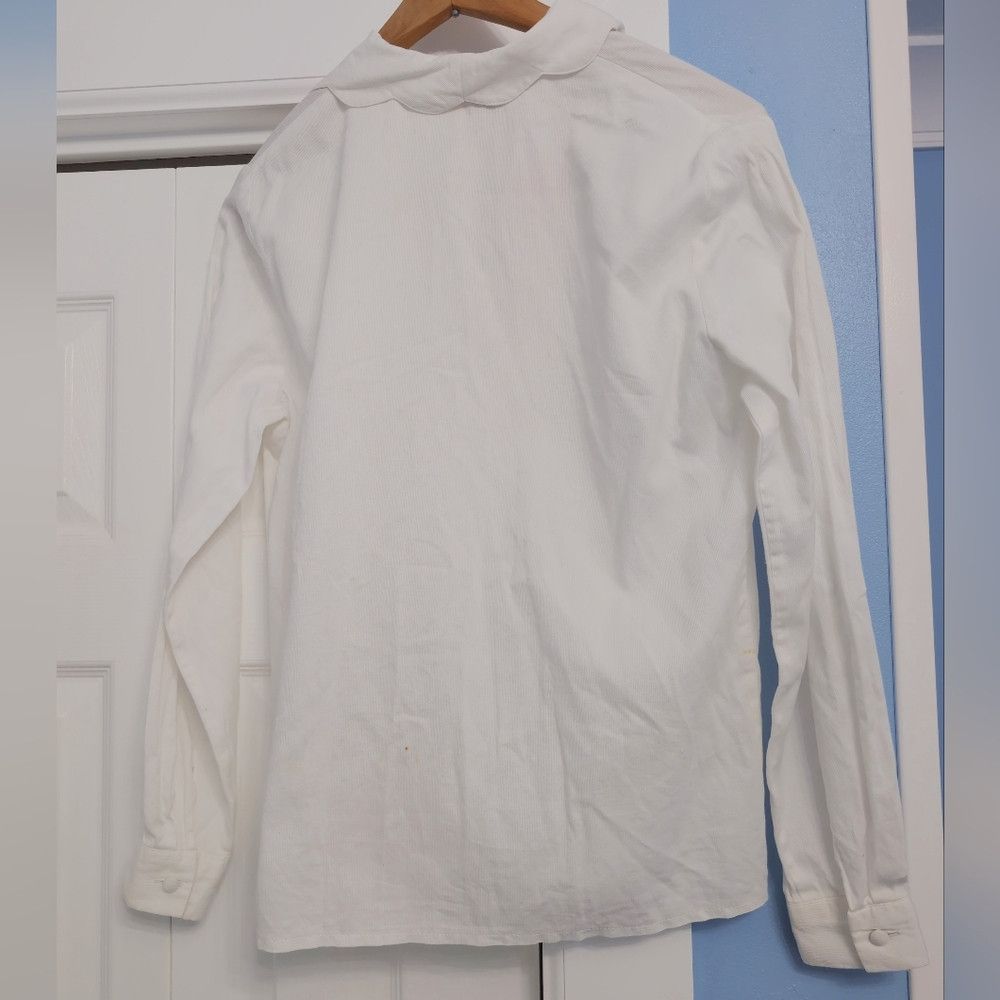 Other Citi By Yansi Fugel Sz L White Button Down Shirt Size L / US 10 / IT 46 - 3 Thumbnail