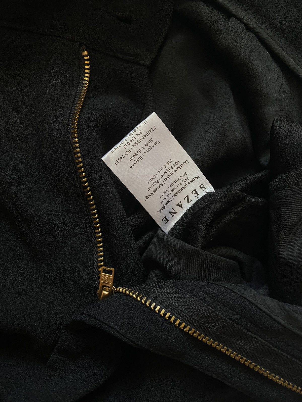 Sezane × Vintage Sezane Womens Black Pants Japanese style Y2k Hype Rare Size 36" / US 14 / IT 50 - 7 Thumbnail