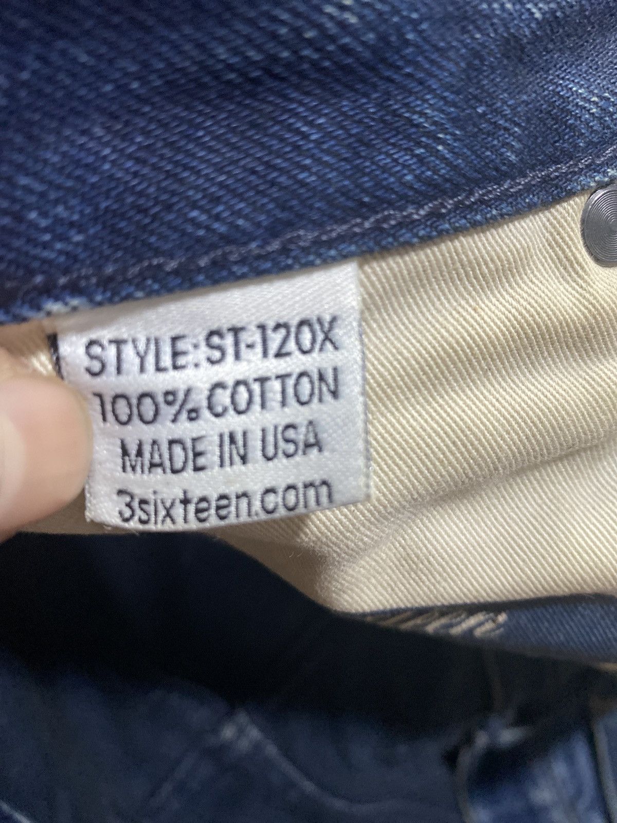 3sixteen 3SIXTEEN ST-120x Raw Selvedge Black Size US 30 / EU 46 - 18 Thumbnail