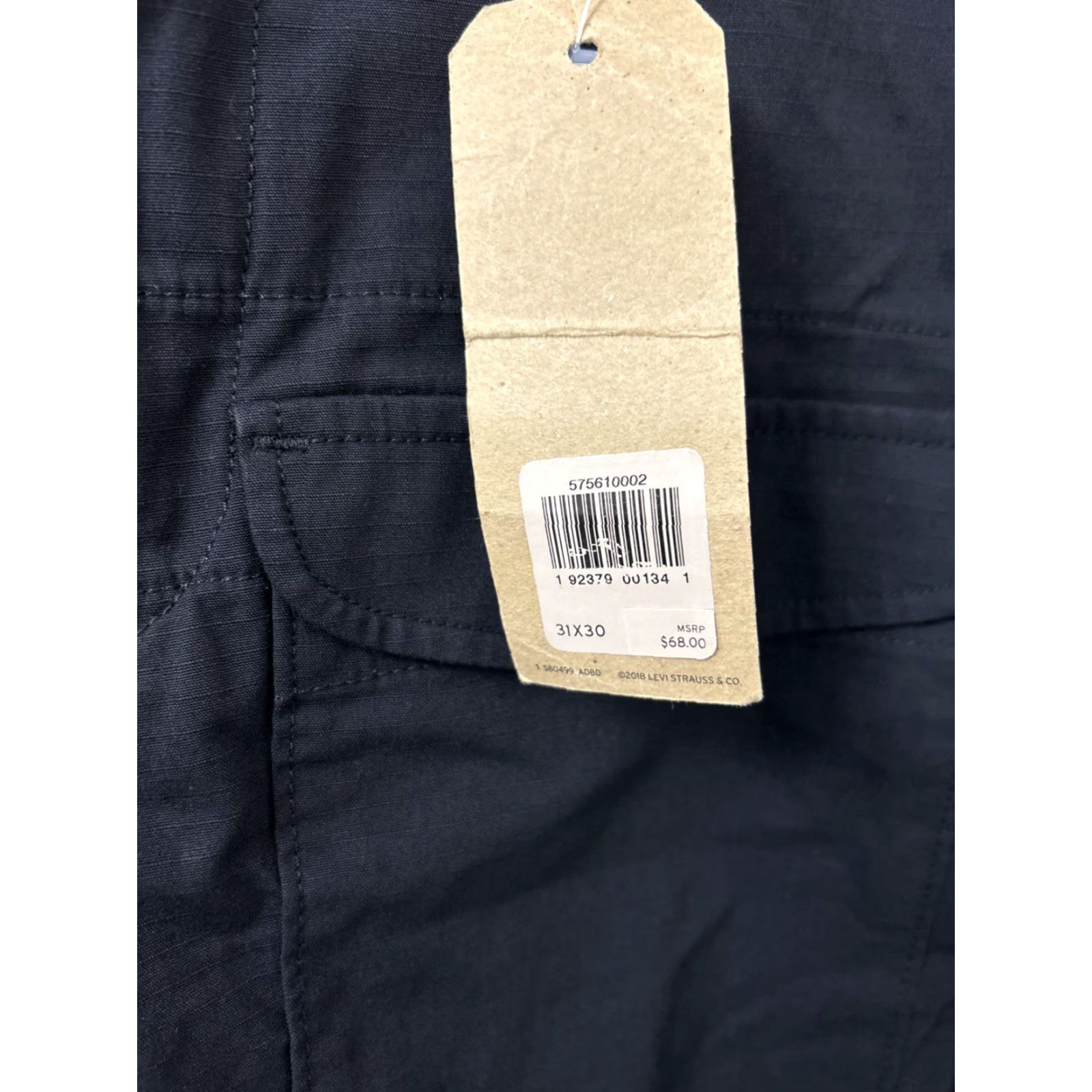 Levi's VINTAGE Levis 541 Cargo Pants Mens Sz 31x30 Black Athletic Tapered Pockets White Tab Size US 31 - 6 Thumbnail