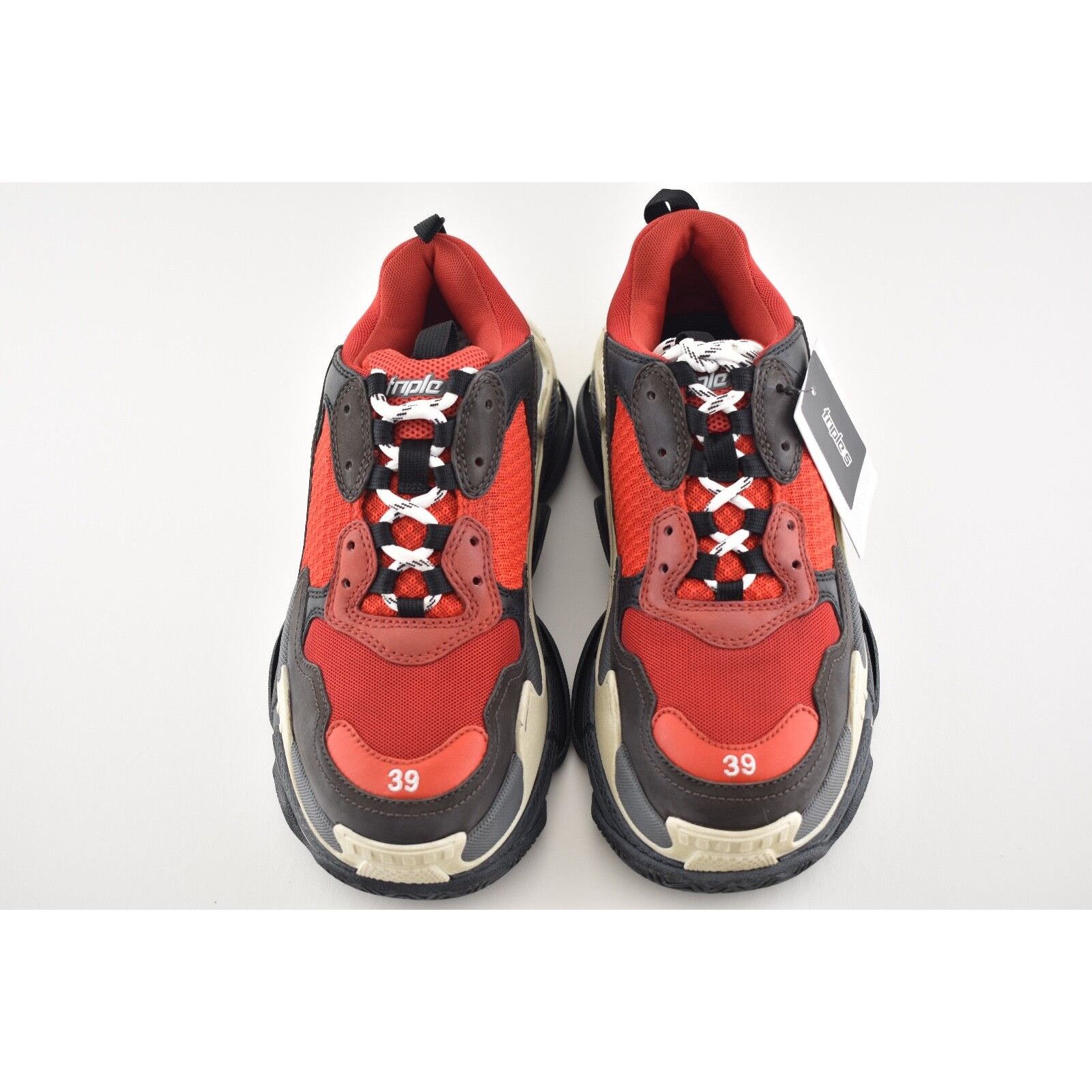 Balenciaga Balenciaga Triple S Black Red Bred Speed Flat Sneaker Size US 6 / EU 39 - 6 Thumbnail