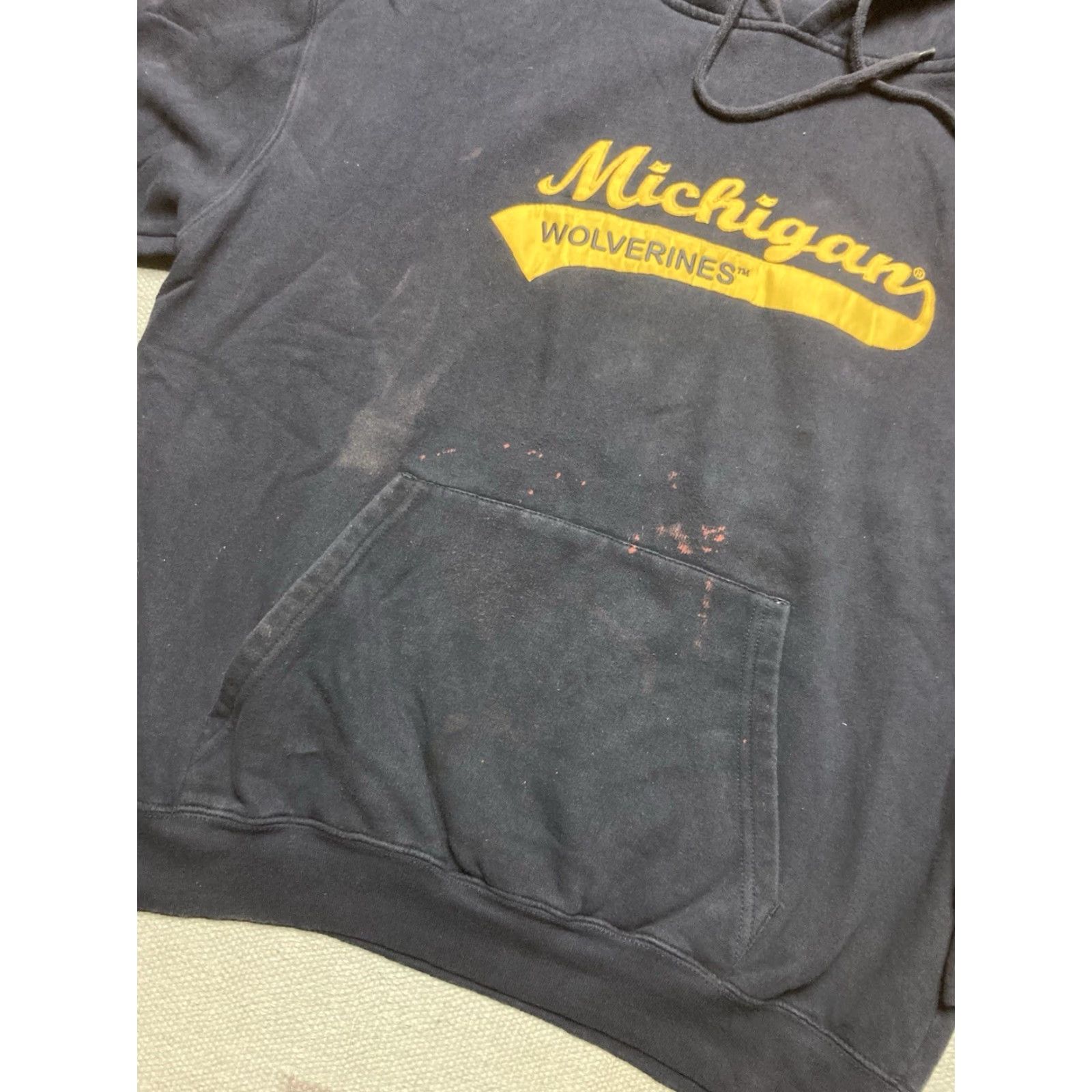 NCAA VINTAGE University Wolverines NCAA XL Pullover Hoodie Men Blue Size US XL / EU 56 / 4 - 2 Thumbnail