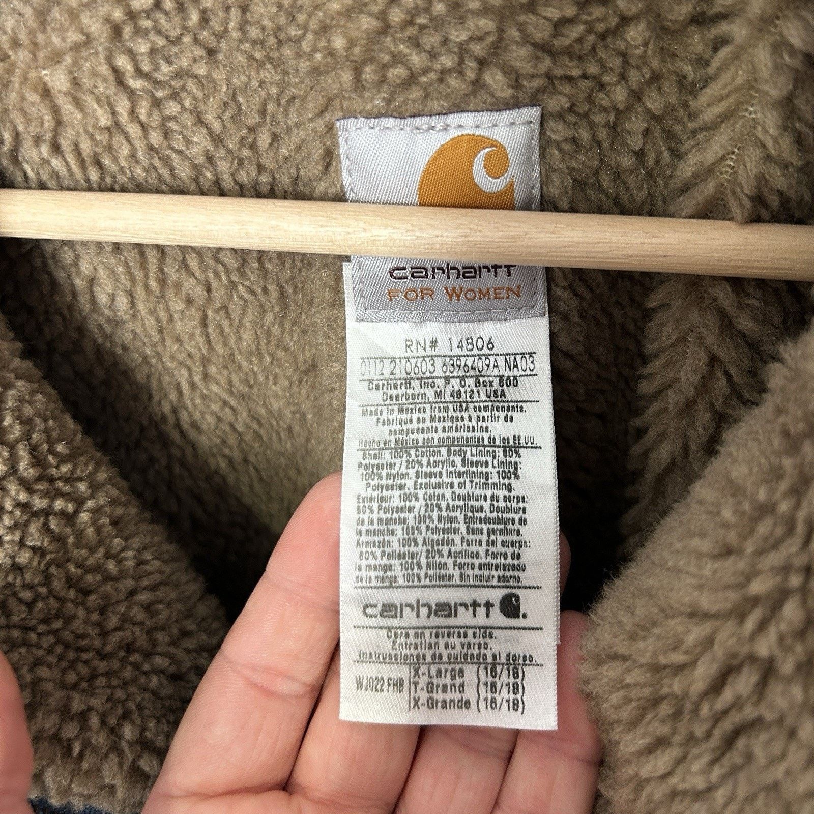 Carhartt Carhartt Sherpa-Lined Canyon Jacket “French Blue” WJ022 FHB Size XL / US 12-14 / IT 48-50 - 8 Thumbnail