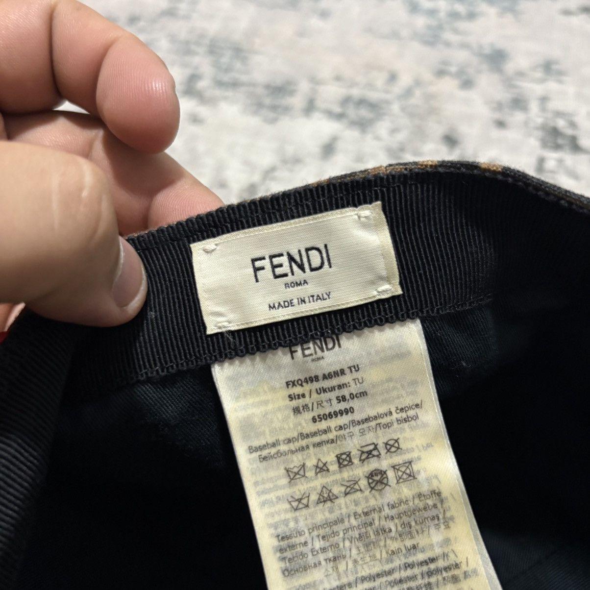 Fendi Fendi zucca monogram womens canvas baseball cap Size ONE SIZE - 8 Thumbnail