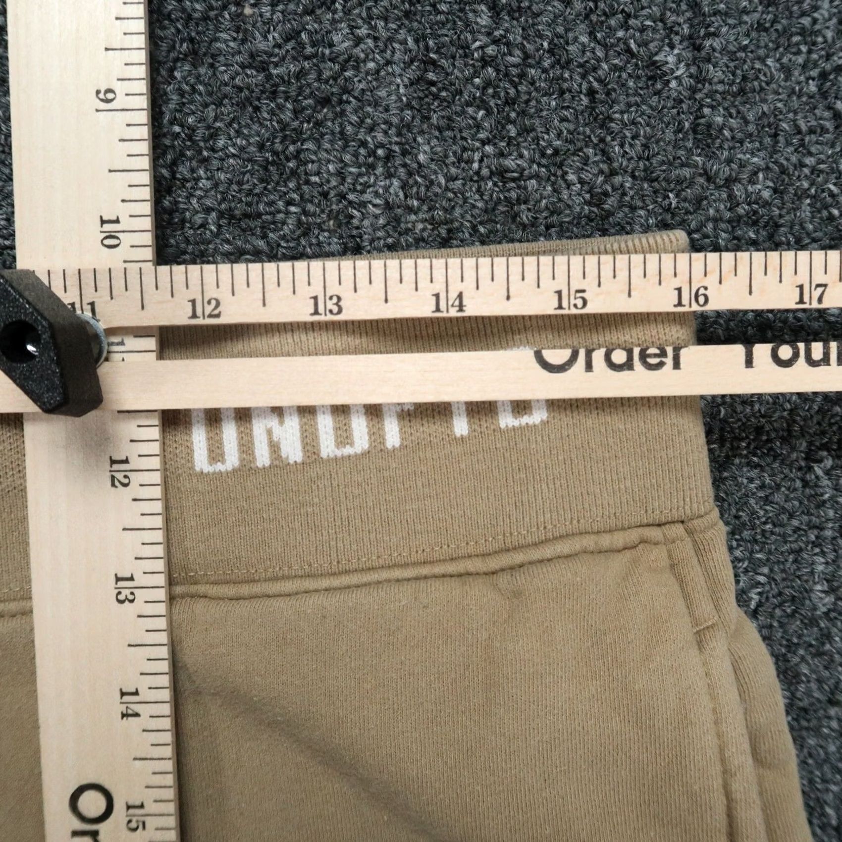 Undefeated UNDFTD Pants Mens M Brown Jogger Tapered French Terry Undefeated Size US 31 - 7 Thumbnail