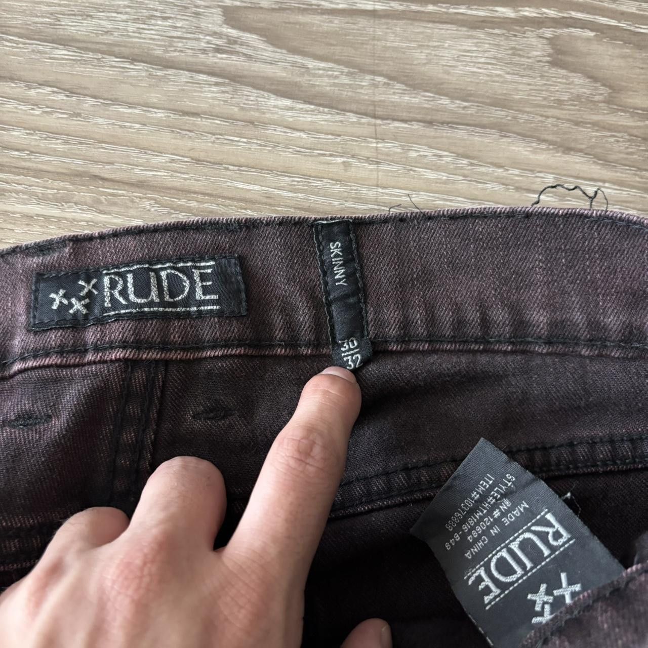 Vintage Crazy Vintage Y2K/2000s Grunge Faded Acid Wash Skinny Denim Jeans! 30x32 Size US 30 / EU 46 - 8 Thumbnail