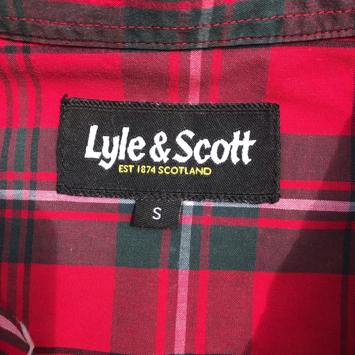 Lyle & Scott Lyle And Scott plaid Tartan Scotland iconic gingham Shirt Size US S / EU 44-46 / 1 - 5 Thumbnail