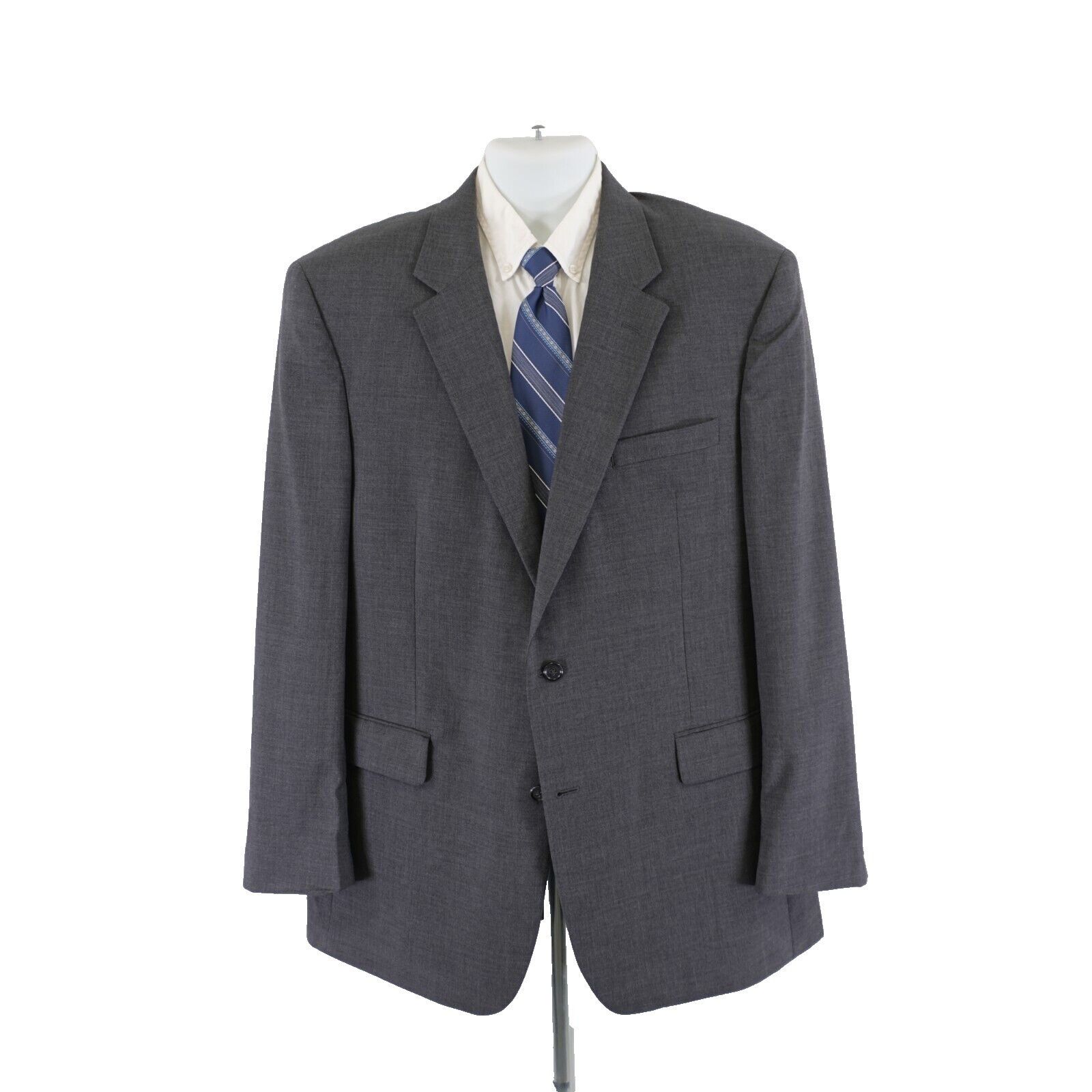 Jos. A. Bank Jos A Bank Gray Wool 2 Button Blazer 44L / Slim 46L Size 44L - 3 Thumbnail