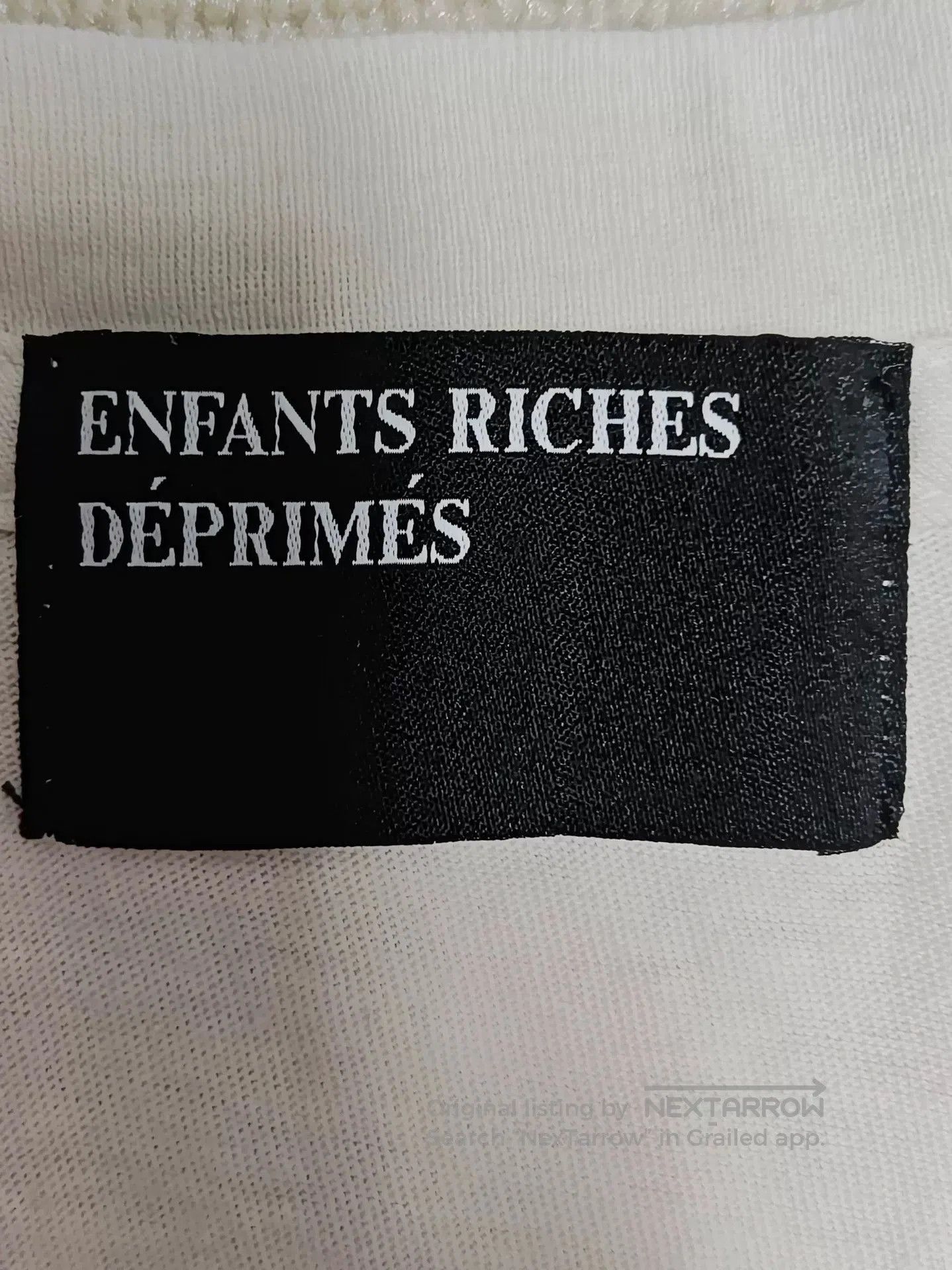 Enfants Riches Deprimes ERD 23FW White Shaving Print Short Sleeve. Size US L / EU 52-54 / 3 - 5 Thumbnail