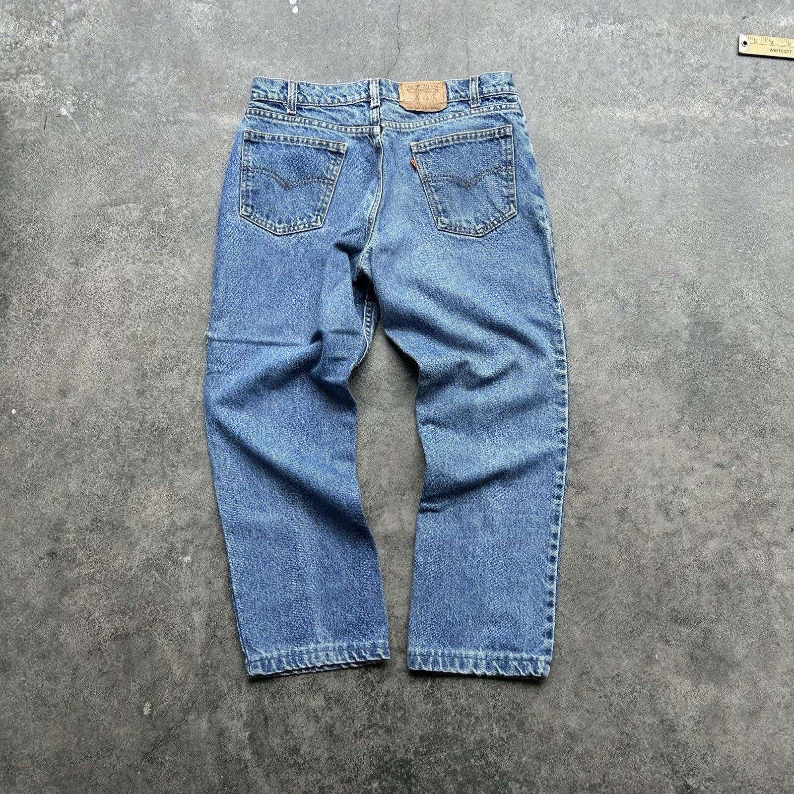 Levi's Vintage Levi’s Orange Tab Jeans Men’s 33 X 28 1/2 Western Wo Size US 33 - 1 Thumbnail