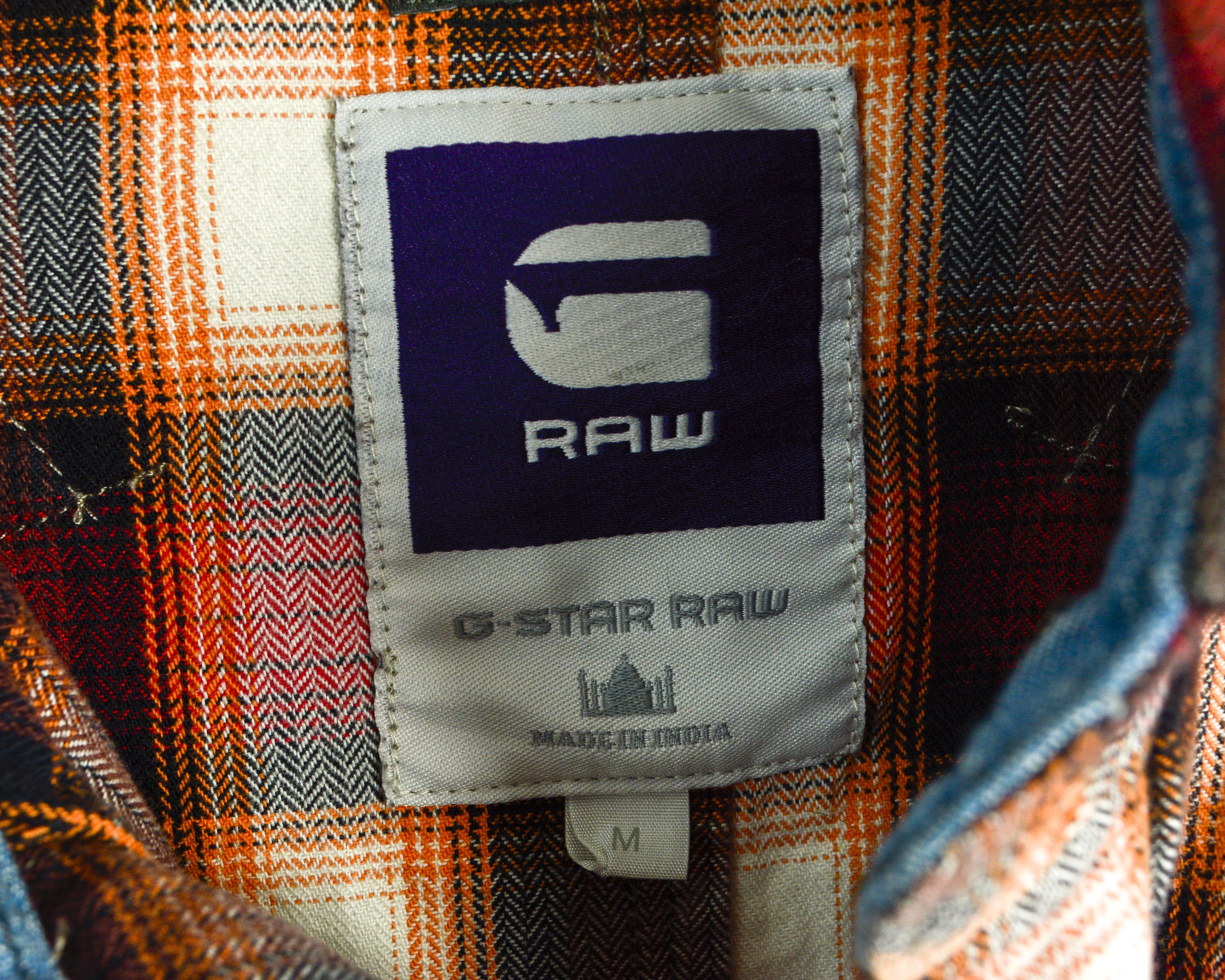 G-Star CO COWBOY SHIRT M Button Up Checked Long Sleeve Tartan Plaid Size US M / EU 48-50 / 2 - 4 Thumbnail