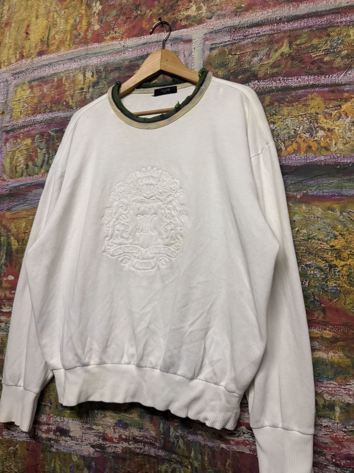 Celine Vintage Celine Sweatshirt Size US XL / EU 56 / 4 - 6 Thumbnail