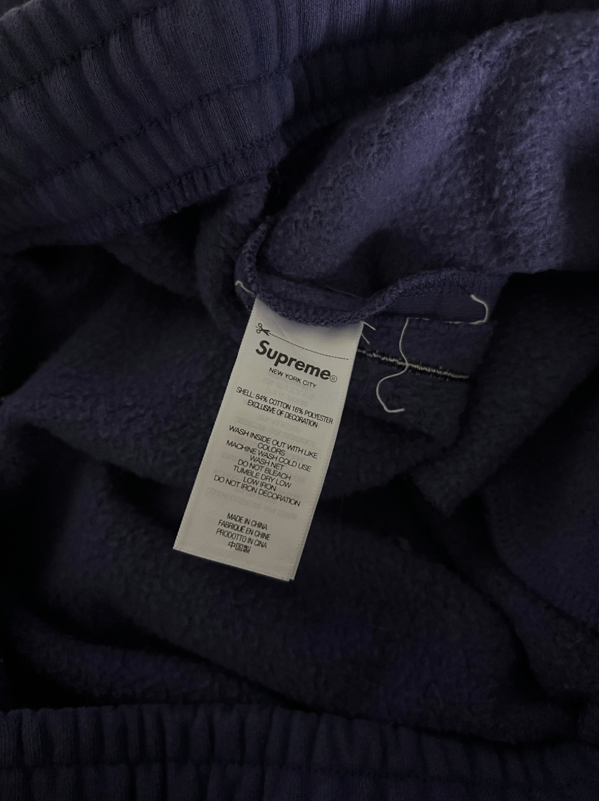 Supreme Supreme Panel Sweatpants in Washed Navy Purple Size US 34 / EU 50 - 10 Thumbnail