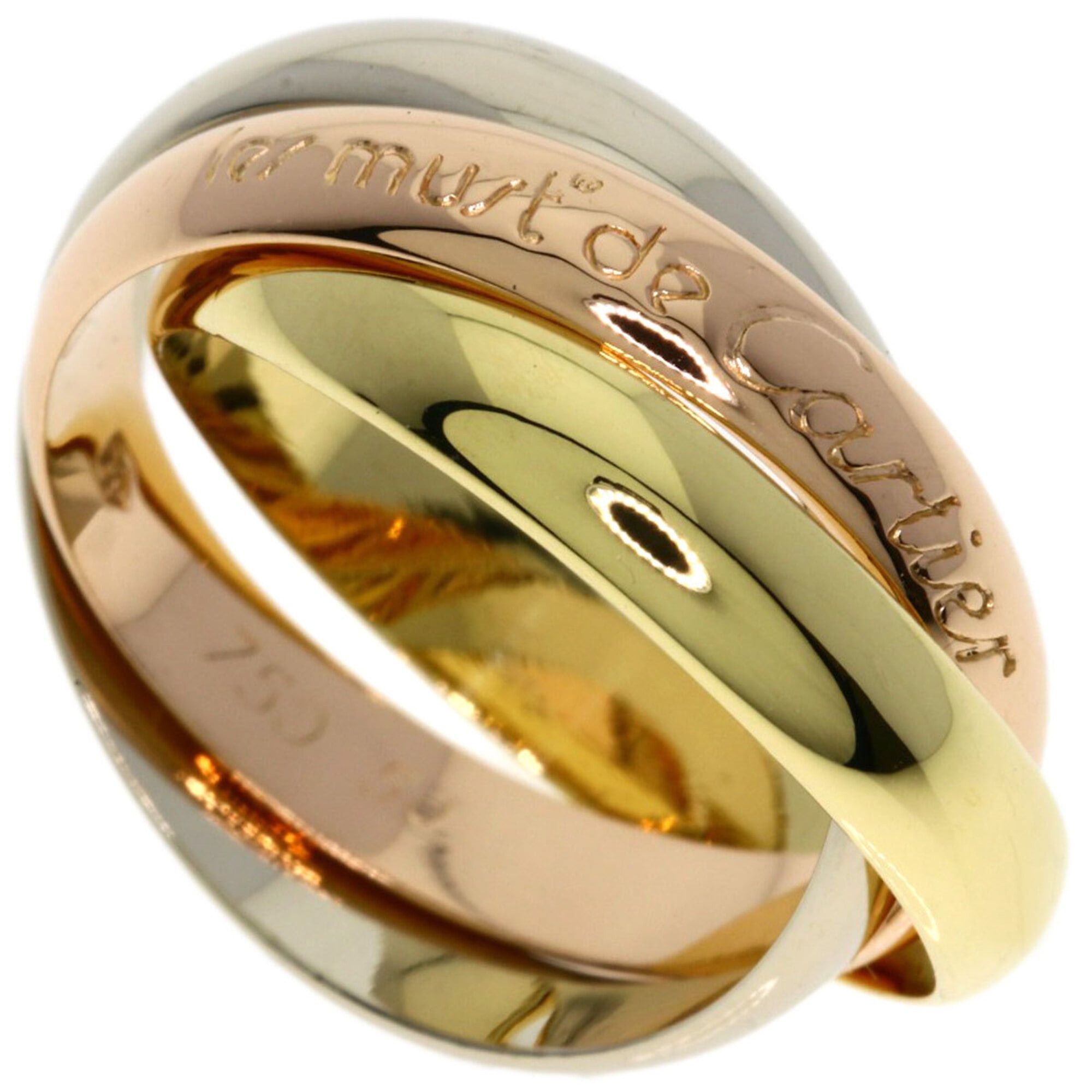 Cartier Cartier Trinity #50 Ring - 18K Pink Gold/18K Yellow White Gold Women's CARTIER Size ONE SIZE - 1 Thumbnail