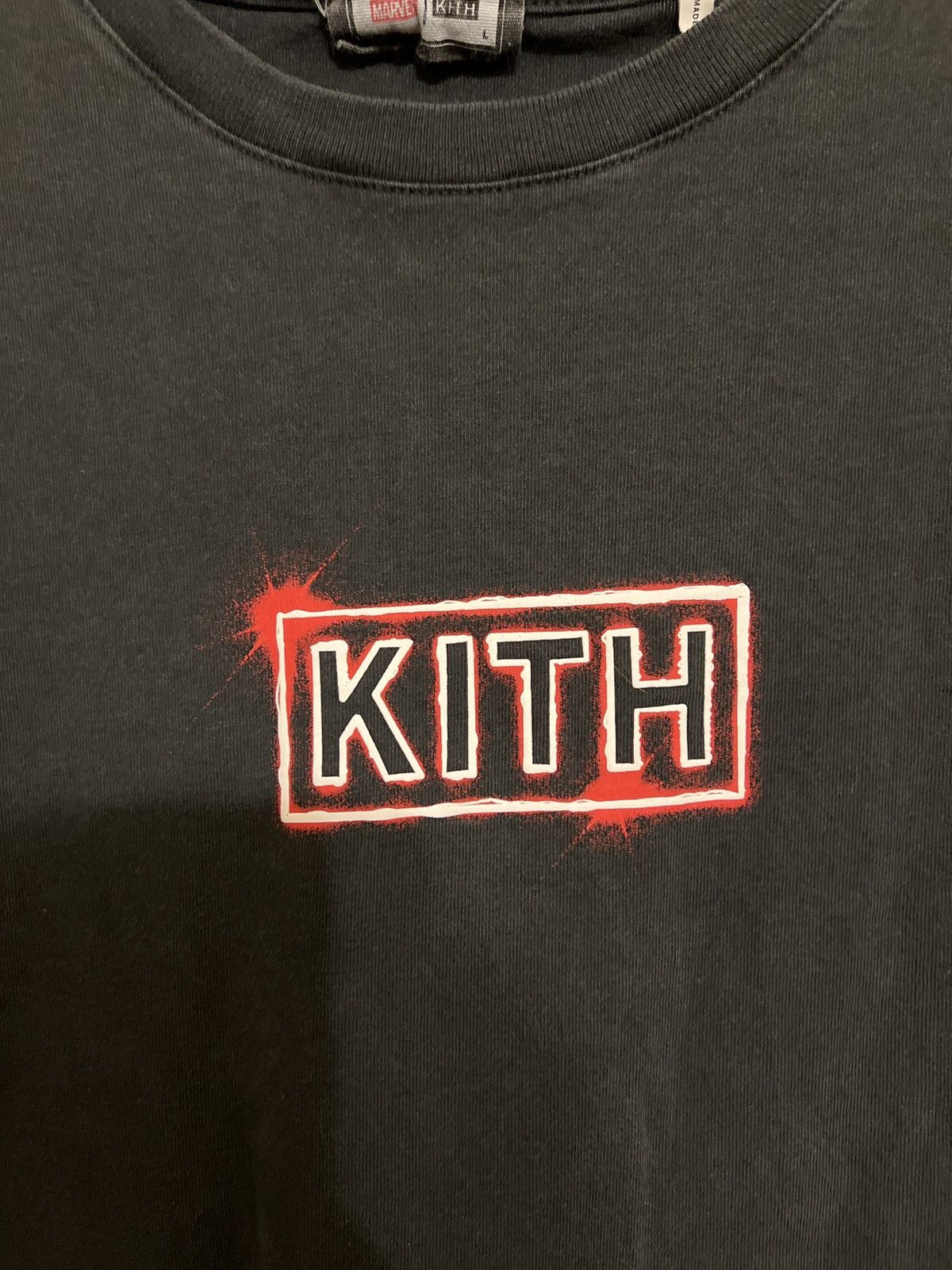 Kith × Marvel Comics MARVEL X KITH X-MEN CYCLOPS 2 SIDED VINTAGE TEE L T  SHIRT | Grailed