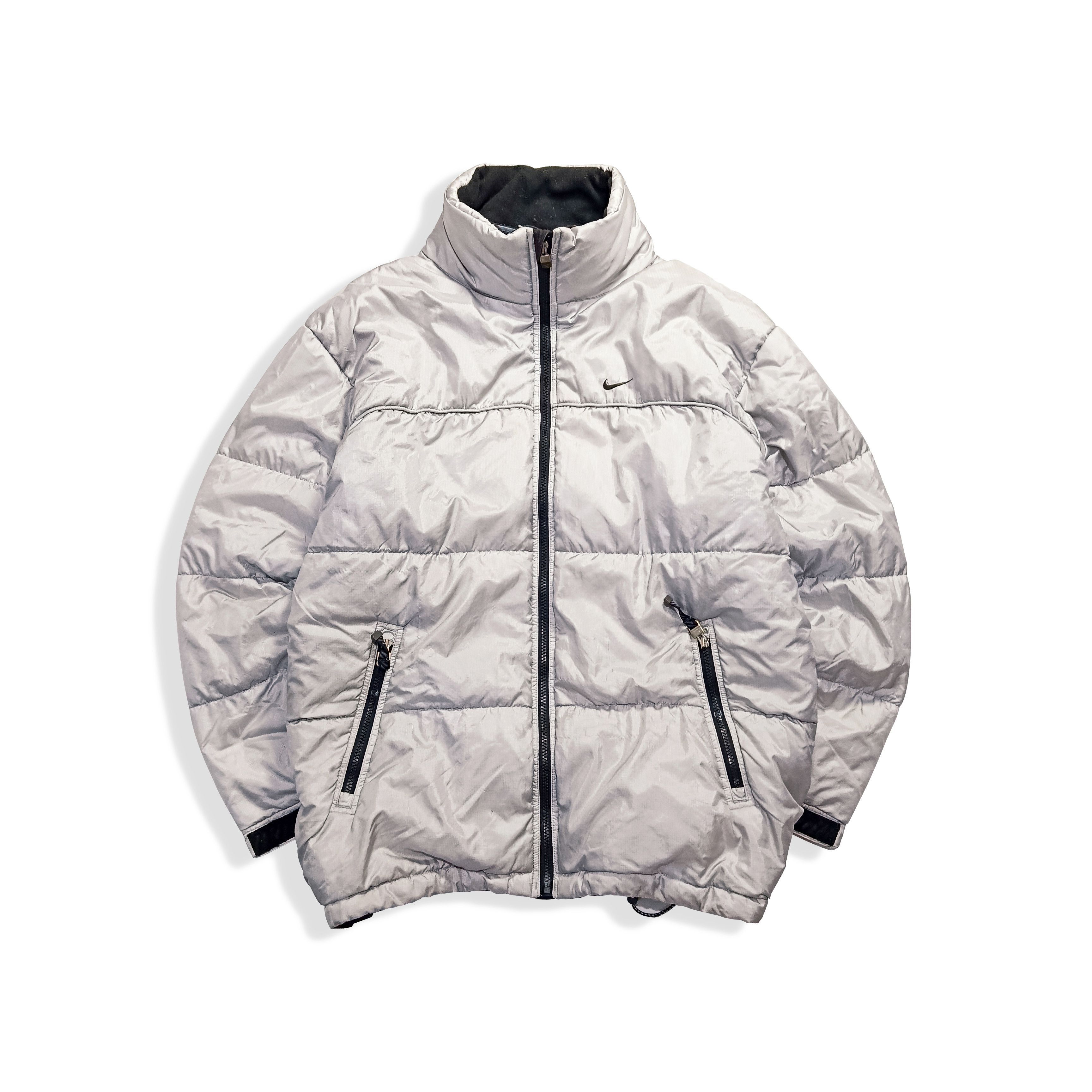 Nike Nike Metallic Silver Vintage Puffer Jacket Y2K Size US L / EU 52-54 / 3 - 1 Thumbnail