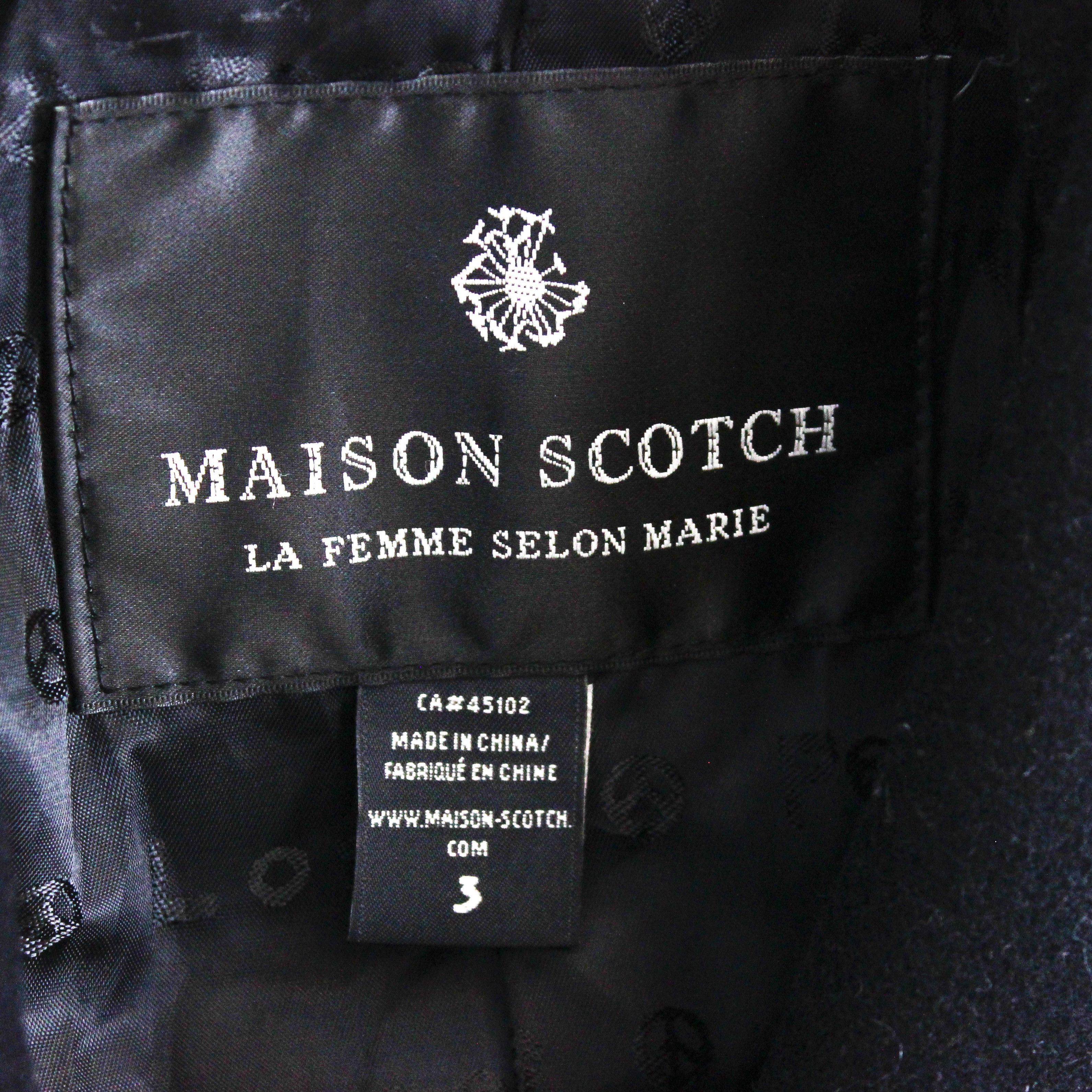 Maison Scotch × Scotch & Soda MAISON SCOTCH Womens Size 3 Jacket L Wool Coat Overcoat Size L / US 10 / IT 46 - 6 Thumbnail