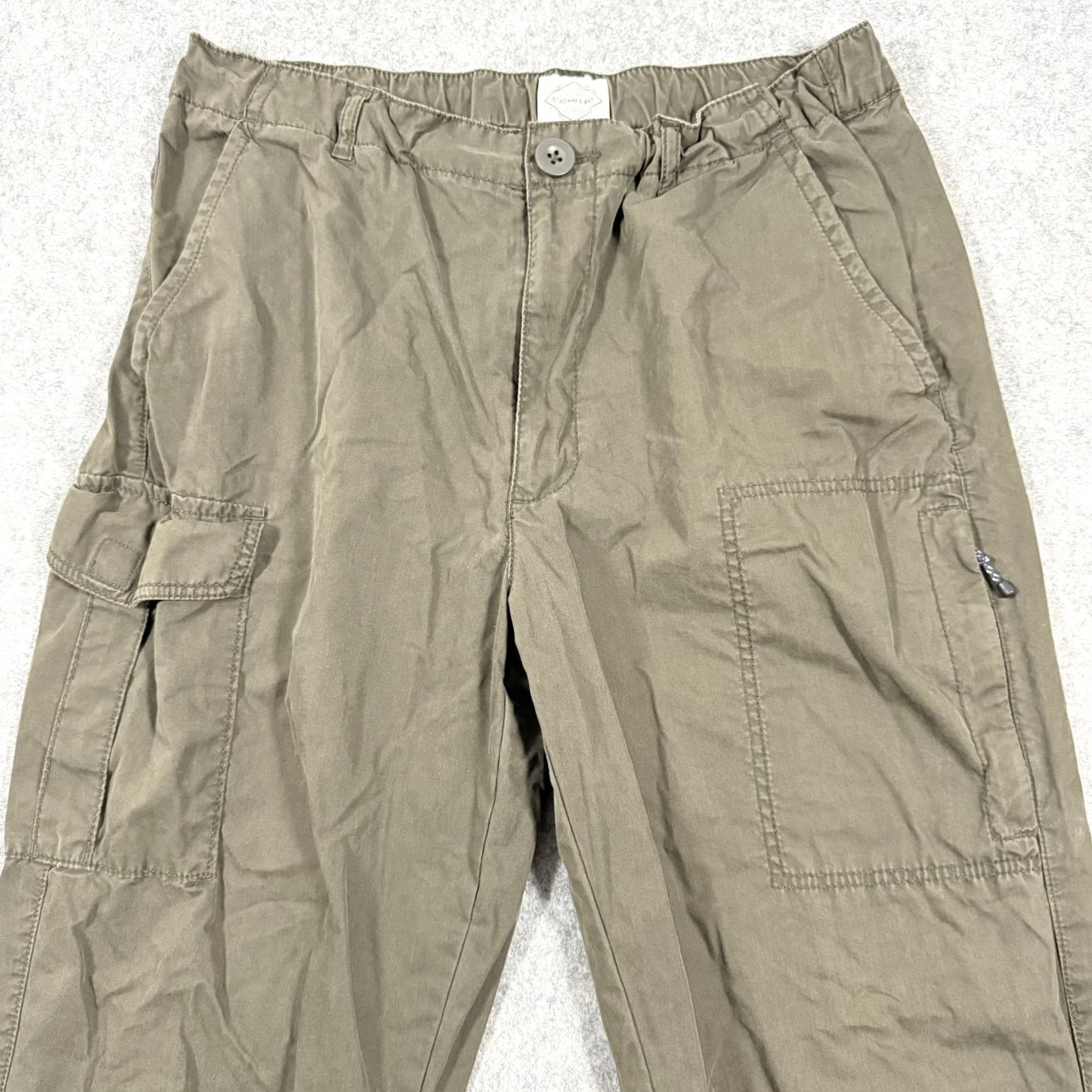 Vintage St. John's Bay Cargo Outdoor Hiking Pants Women's L Green Regular Size 36" / US 14 / IT 50 - 2 Thumbnail