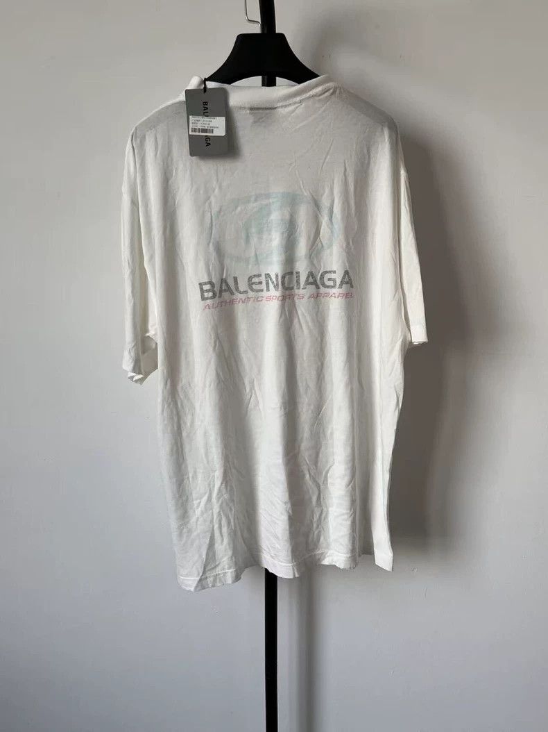 Balenciaga Balenciaga Logo Print Crew Neck Loose Short Sleeve T-Shirt Size US XS / EU 42 / 0 - 2 Thumbnail