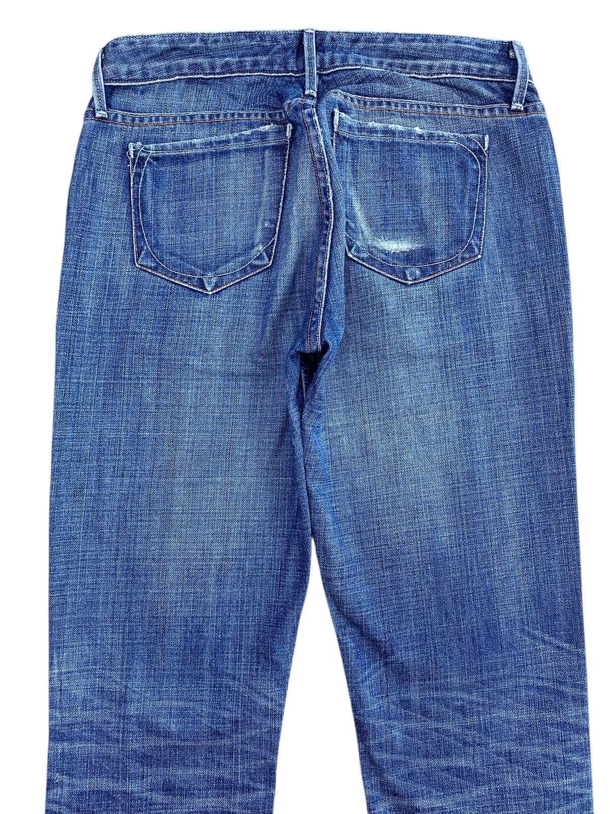 Japanese Brand Japanese Brand Dark Wash Ripped Style Flare Jeans Size US 28 / EU 44 - 4 Thumbnail