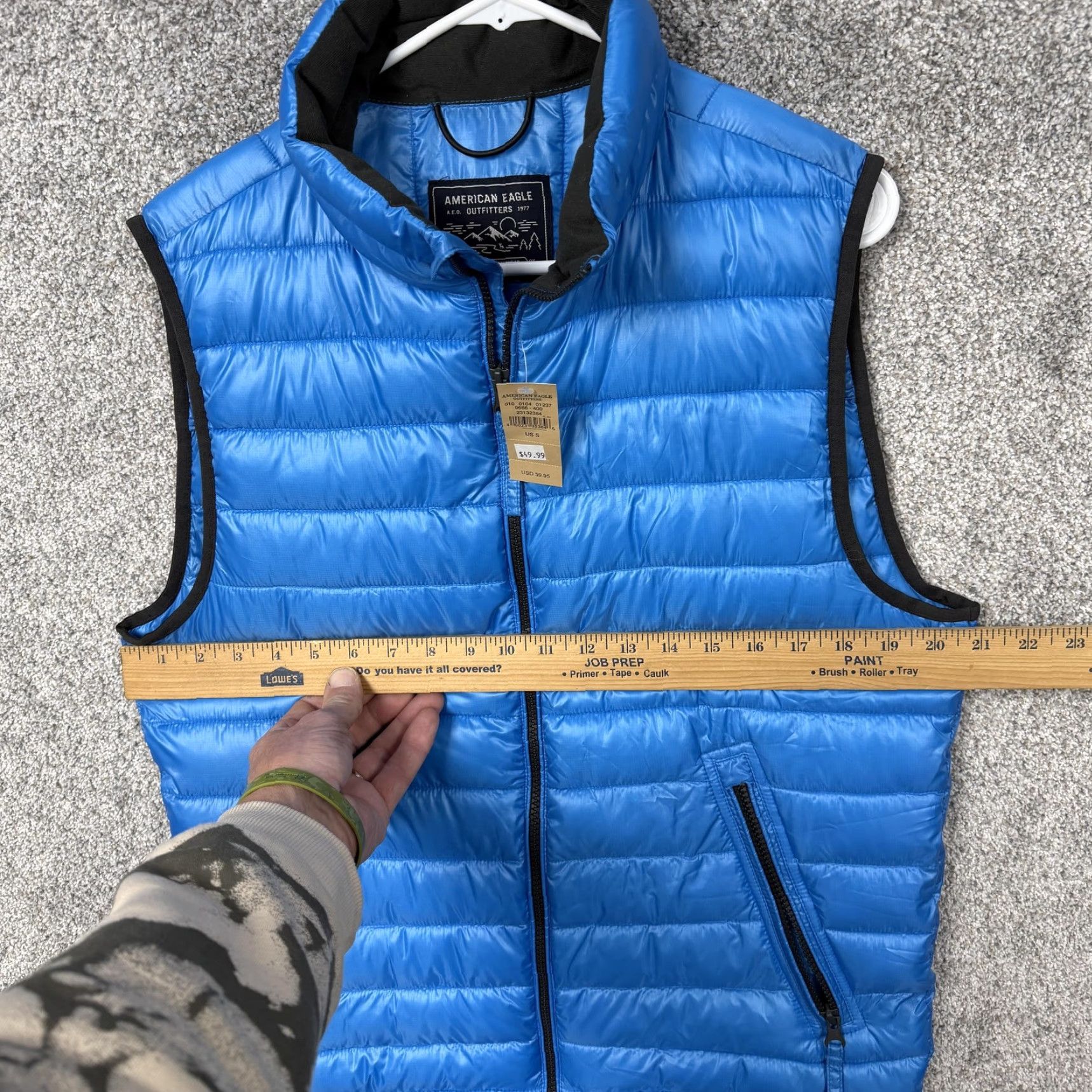 American Eagle Outfitters American Eagle Outfitters Vest Mens Small Blue Quilted Puffer Full Zip Outdoor Size US S / EU 44-46 / 1 - 5 Thumbnail