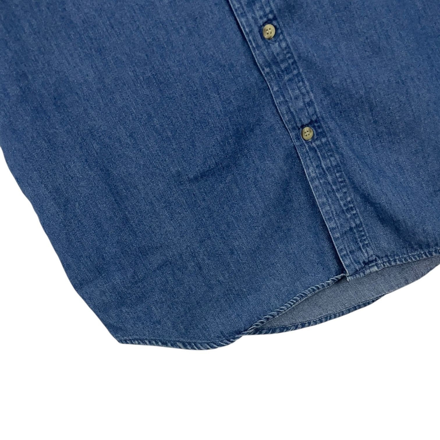 Cherokee Cherokee Mens Vintage Denim Button Down Short Sleeve Shirt Size US M / EU 48-50 / 2 - 3 Thumbnail