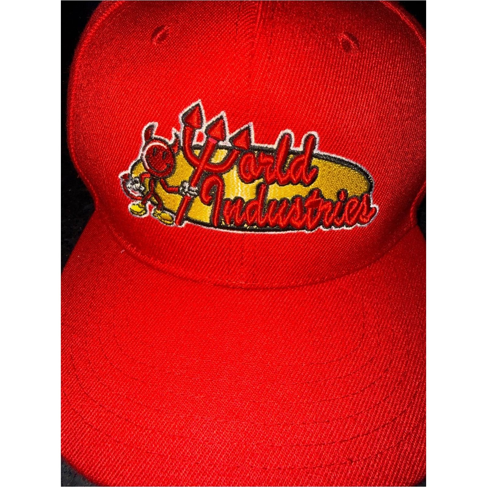 World Industries WORLD INDUSTRIES DEVIL FLAMEBOY SKATEBOARD 90's RED CAP HAT Size ONE SIZE - 1 Thumbnail