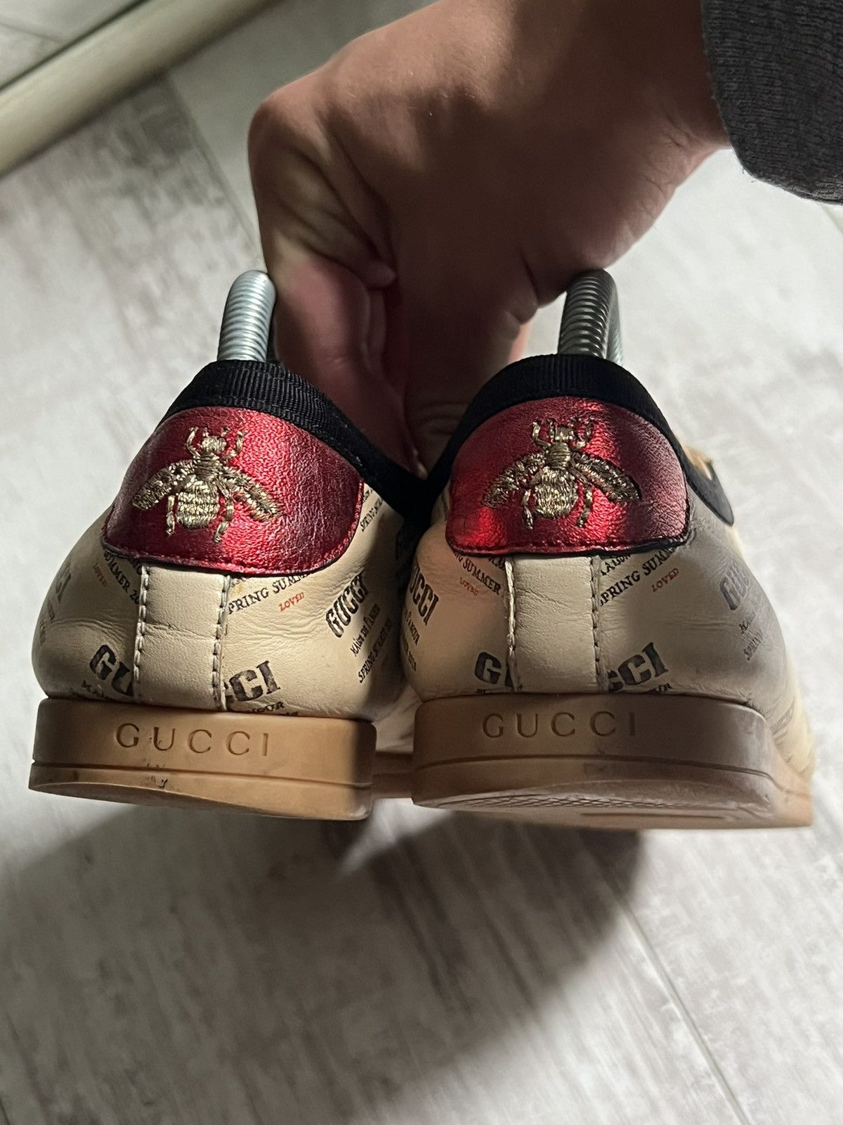Gucci Gucci 2018 Falacer Low Top Calfskin Shoes Monogram Size US 8.5 / EU 41-42 - 5 Thumbnail