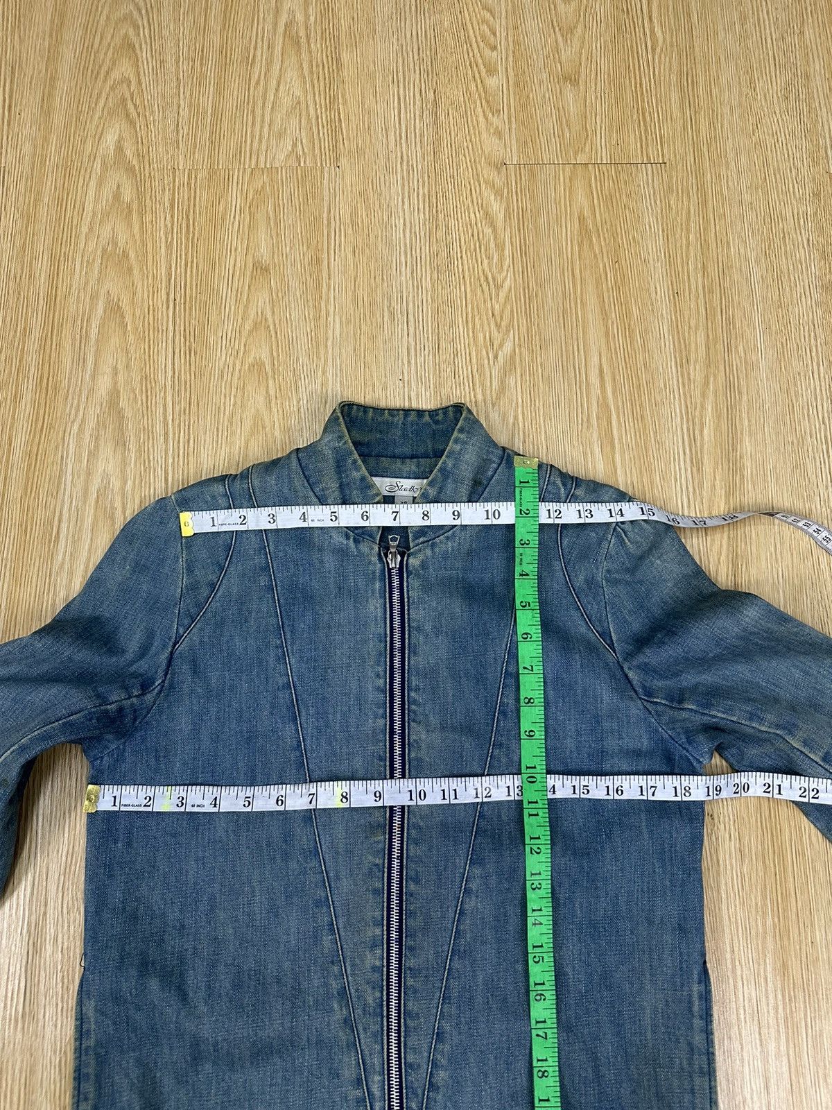 Vintage Rare Vintage Sladky Japan Worn Denim Jacket Z209 Size M / US 6-8 / IT 42-44 - 7 Thumbnail