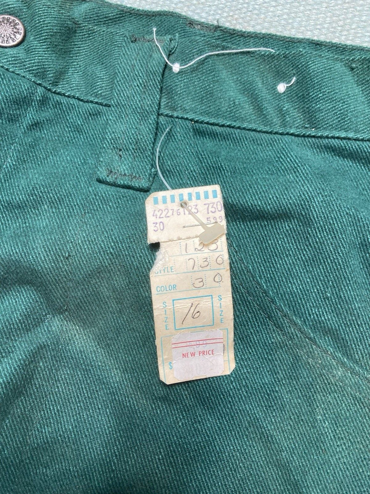 Vintage NEW Vtg 70s bell bottom flare pants soft deadstock 16 32x33 Size 32" / US 10 / IT 46 - 4 Thumbnail