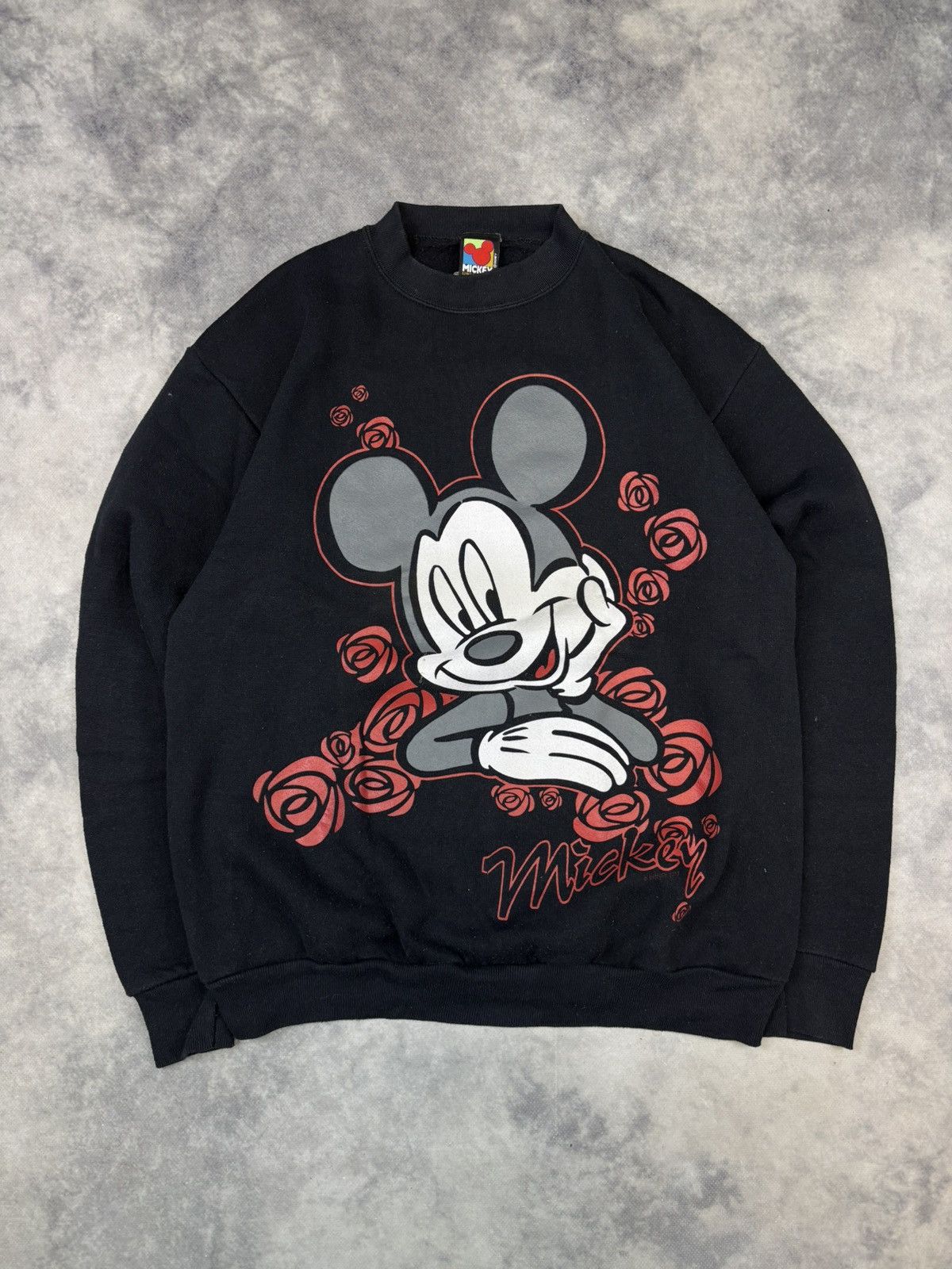 Disney × Mickey Mouse × Vintage Vintage Mickey Mouse Disney USA Sweatshirt 90s 80s Love Size US M / EU 48-50 / 2 - 1 Thumbnail