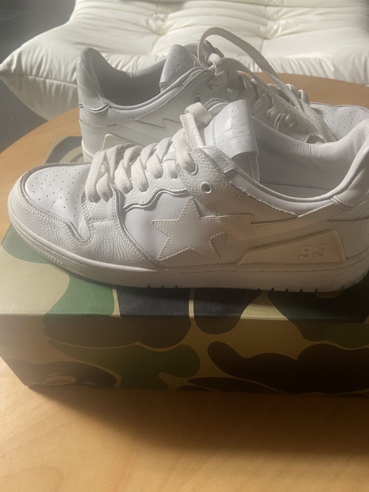 Bape Bape sk8sta triple white Size US 10 / EU 43 - 2 Thumbnail