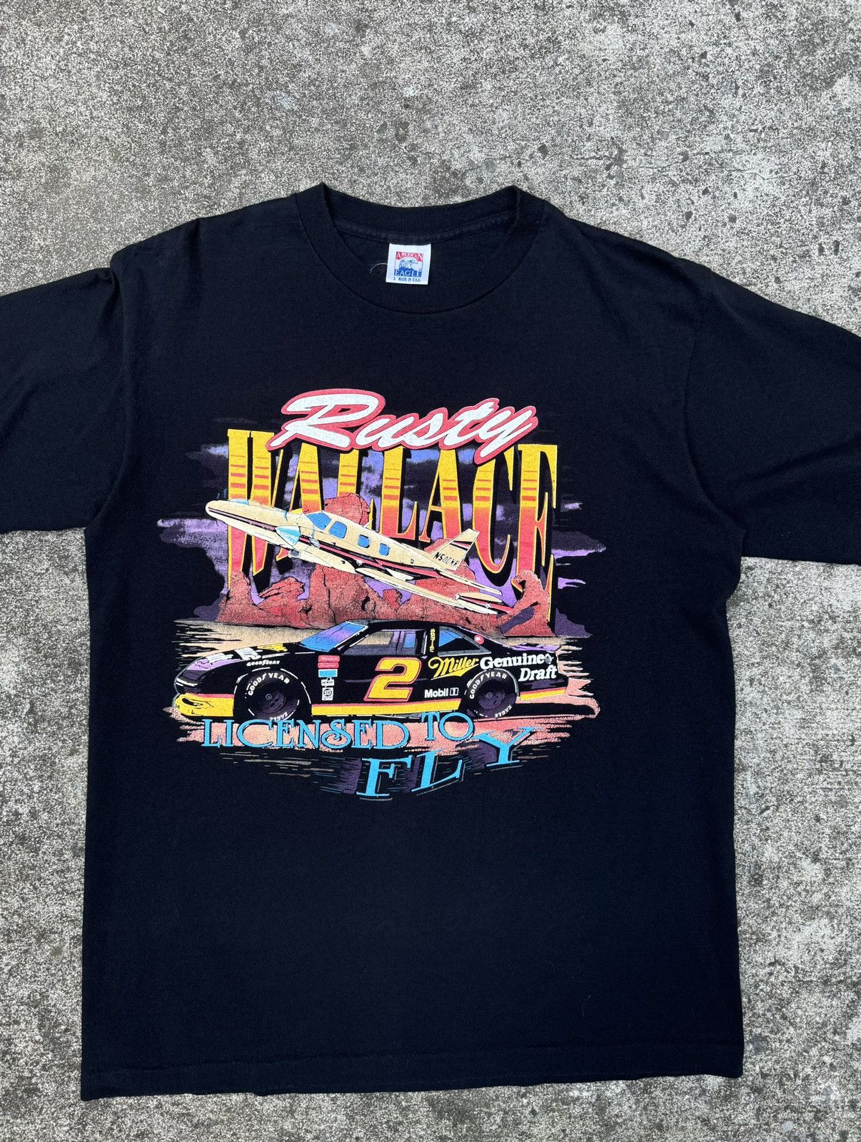 Vintage Vintage 1992 Rusty Wallace NASCAR Shirt. (Large) Size US L / EU 52-54 / 3 - 7 Thumbnail