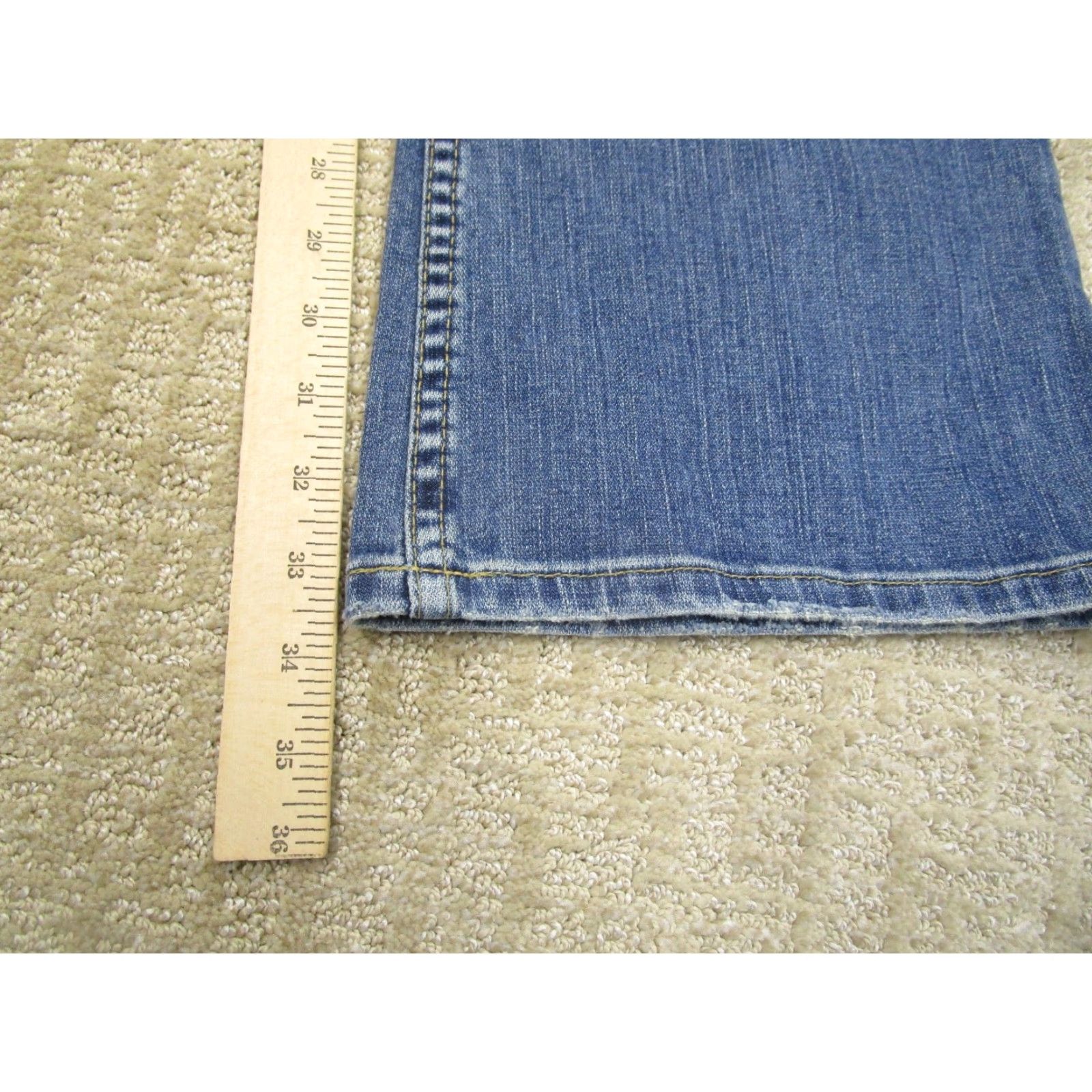 Vintage Buckle BKE Jeans Women 27 Blue Low Rise Flared Denim Y2K Buckle Star Vintage Distressed Pockets 5-Pocket Size 27" / US 4 / IT 40 - 7 Thumbnail
