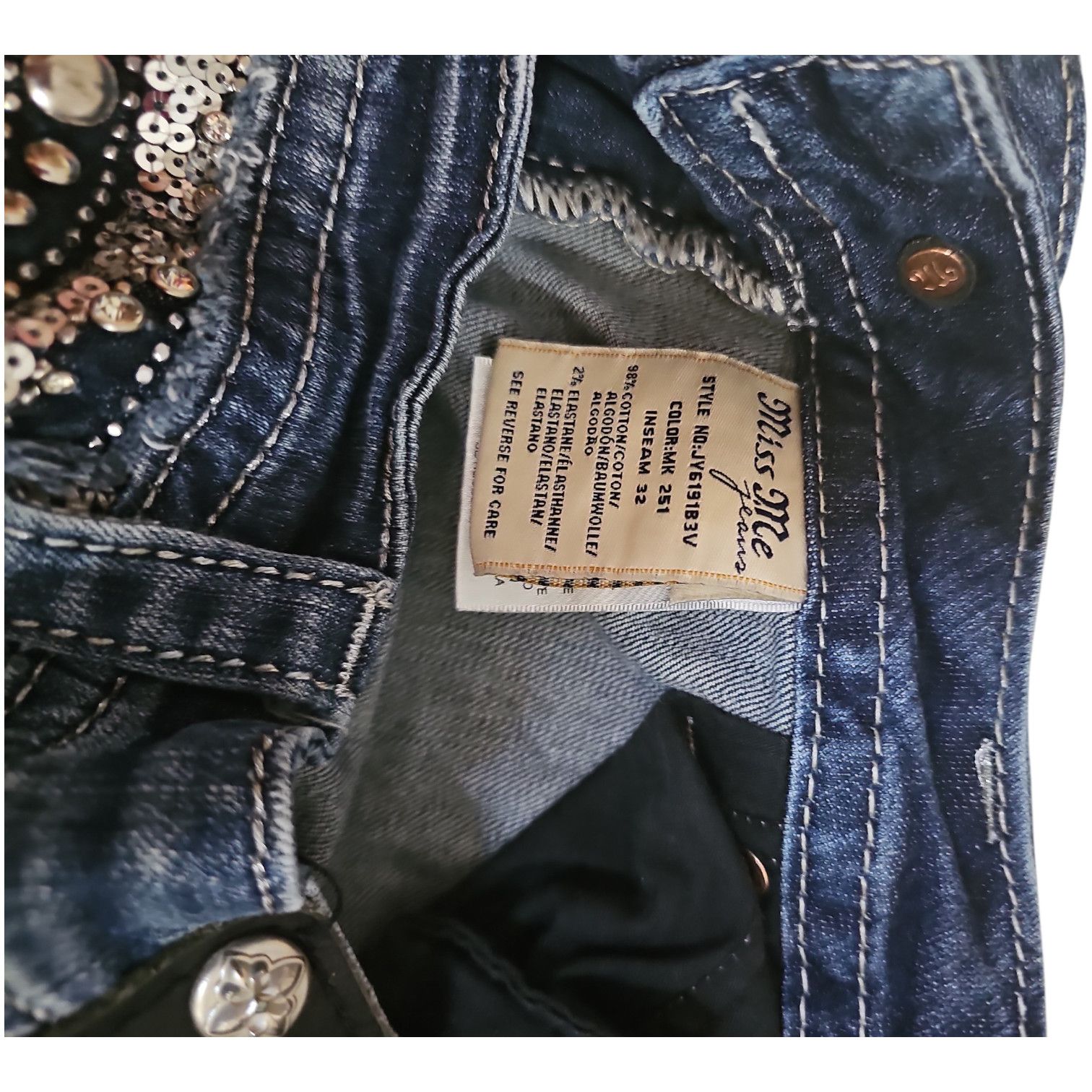 Miss Me Miss Me Signature Rise Boot Jeans Size 32 Size 32" / US 10 / IT 46 - 7 Thumbnail