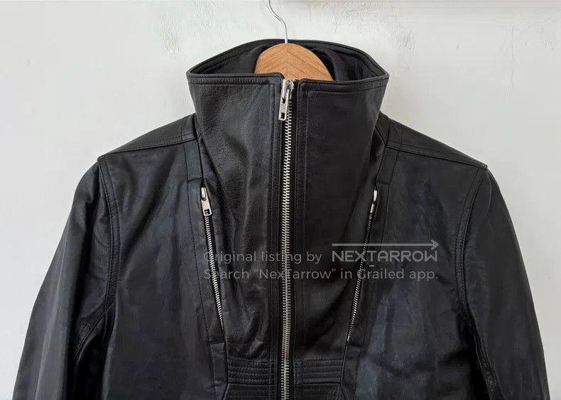 Rick Owens RICK OWENS Slim Fit Leather Jacket - Leather Blazer Size US M / EU 48-50 / 2 - 3 Thumbnail