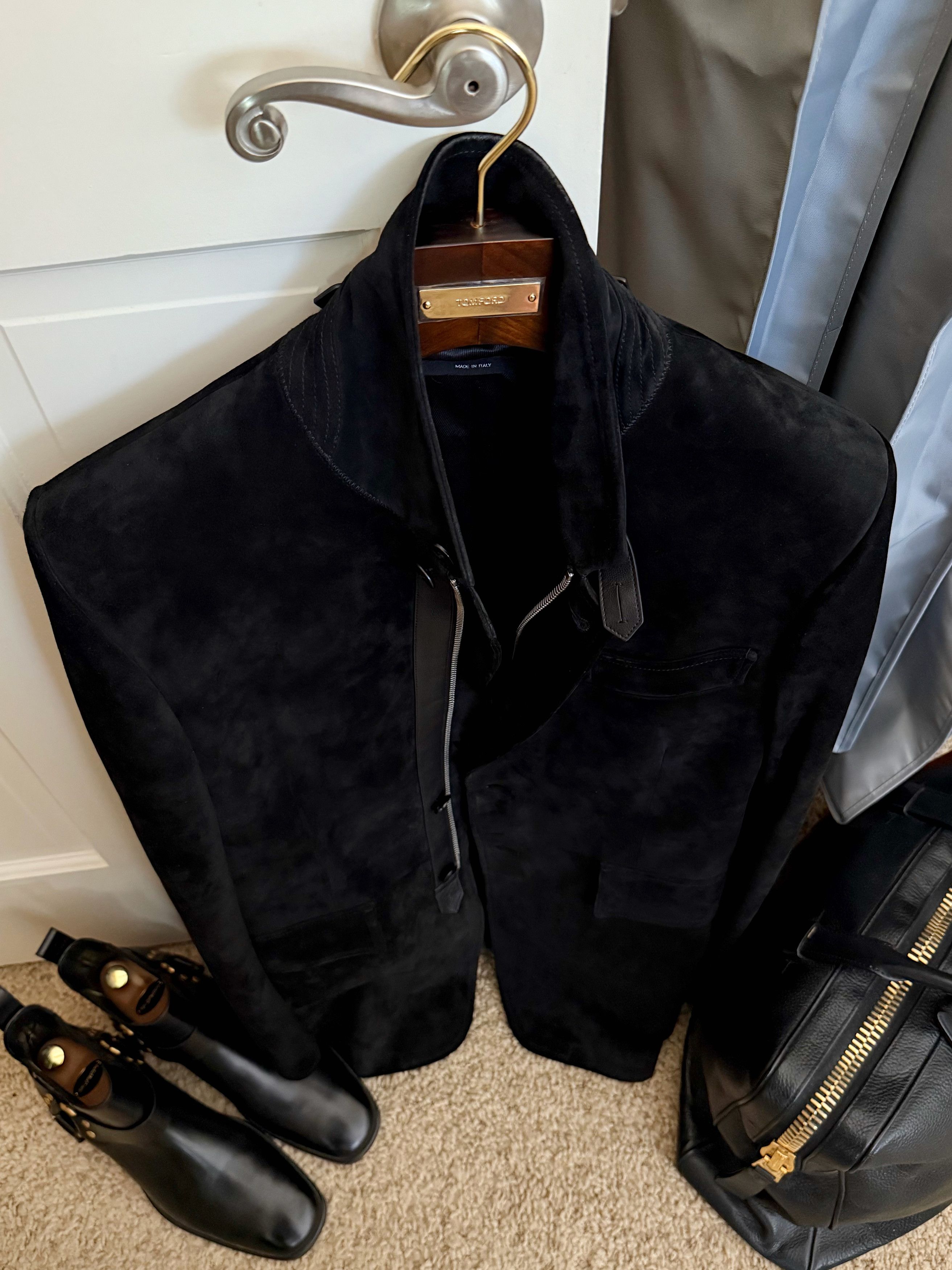 Tom Ford A Menswear Grail $10-$14K Rare Coveted Suede Leather Jacket Size US M / EU 48-50 / 2 - 14 Thumbnail