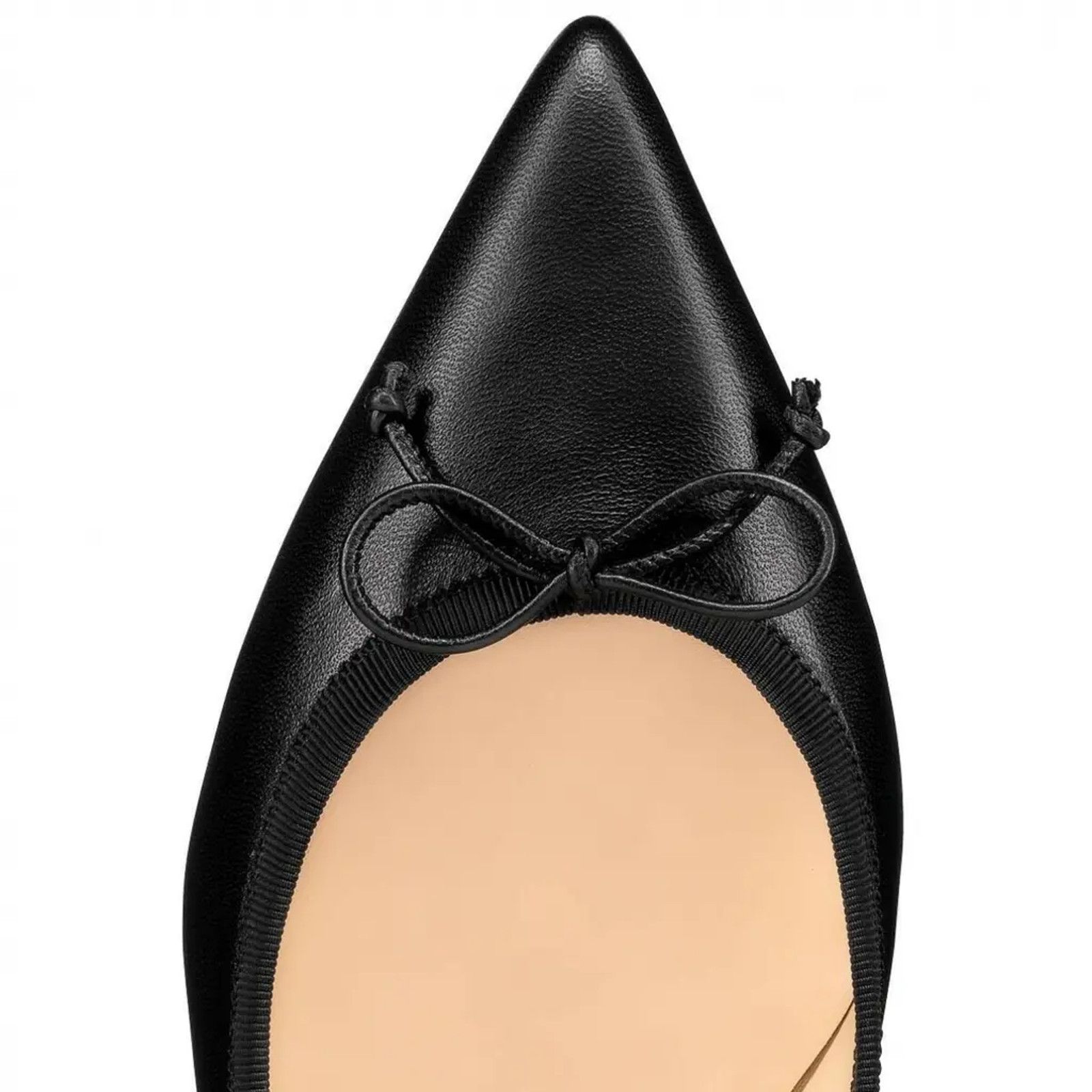Christian Louboutin Christian Louboutin Hall Flat Black Leather Spike Pointed Size US 7.5 / IT 37.5 - 6 Thumbnail