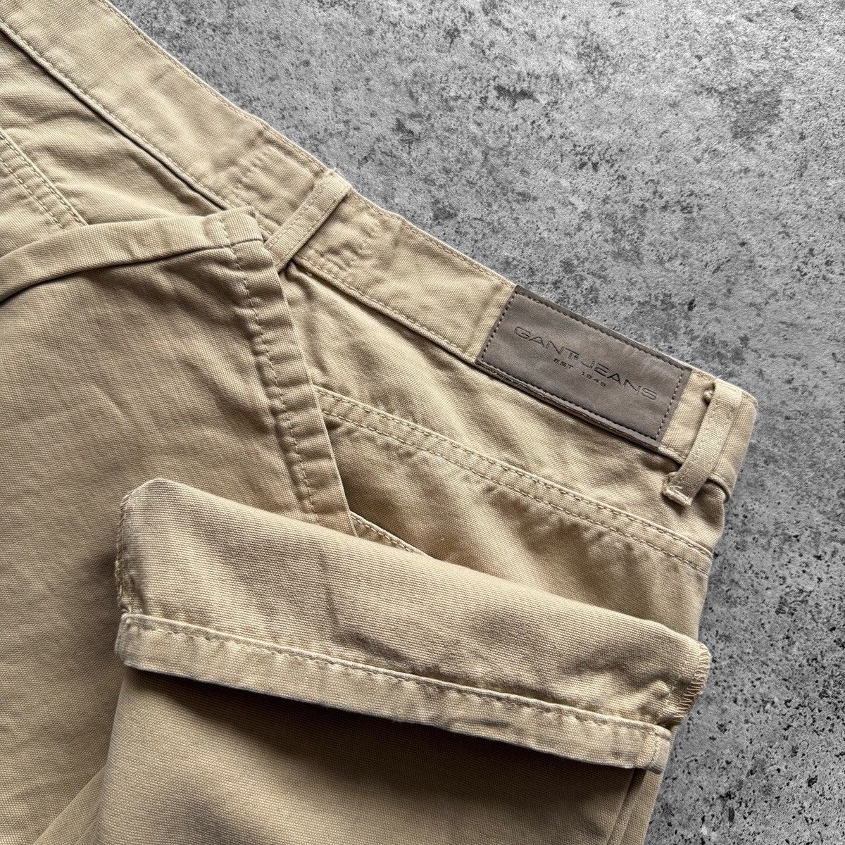 Gant Gant Mens Beige Jeans Pants Classic Straight Casual Trousers Size US 33 - 8 Thumbnail