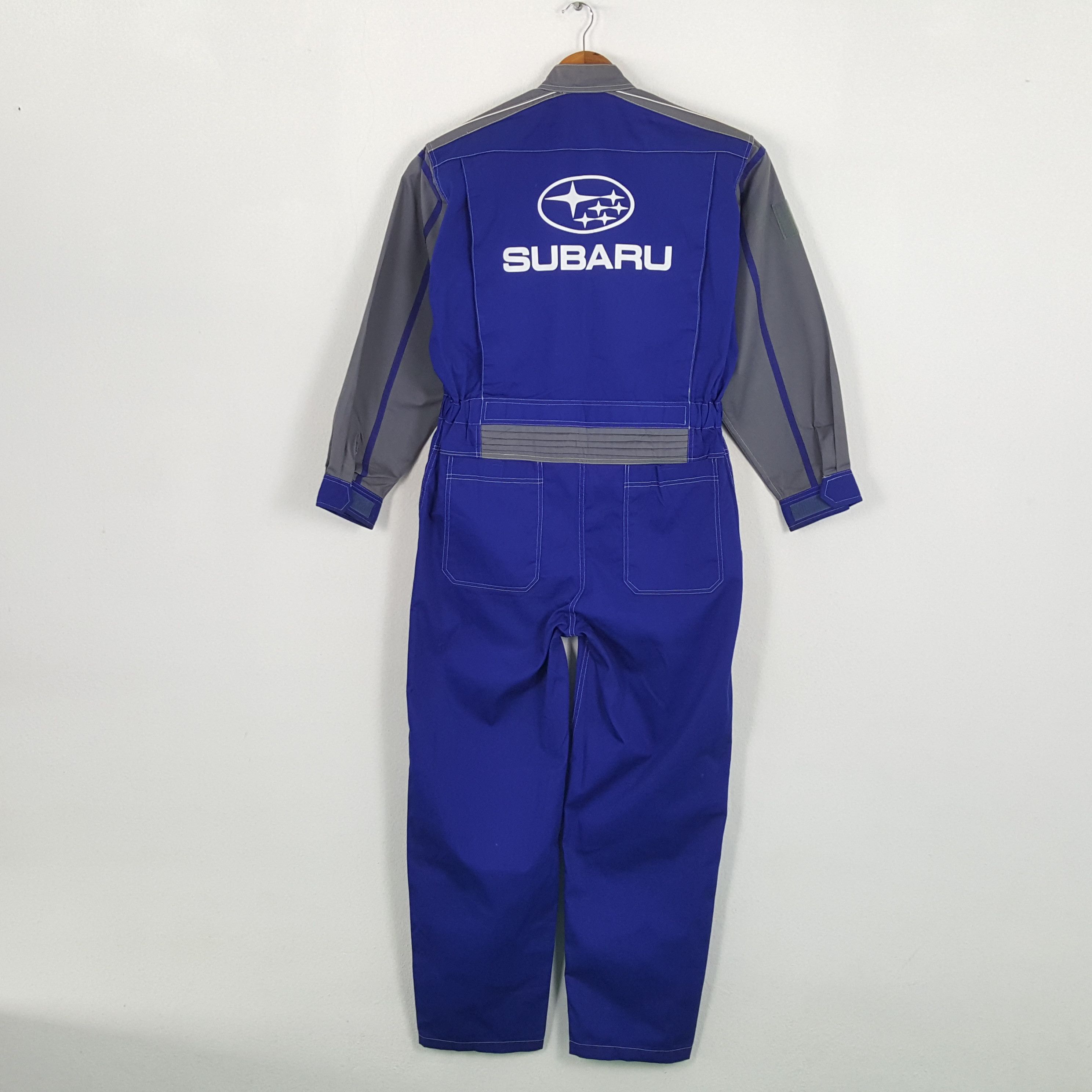 image of Subaru Japanese Racing Team Ralliart Coverall Jacket in Blue, Men's (Size Medium)