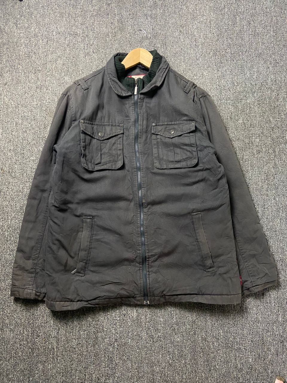 Levi's Levis Brand Utility Pocket Zip Up Jacket (195) Size US S / EU 44-46 / 1 - 1 Thumbnail