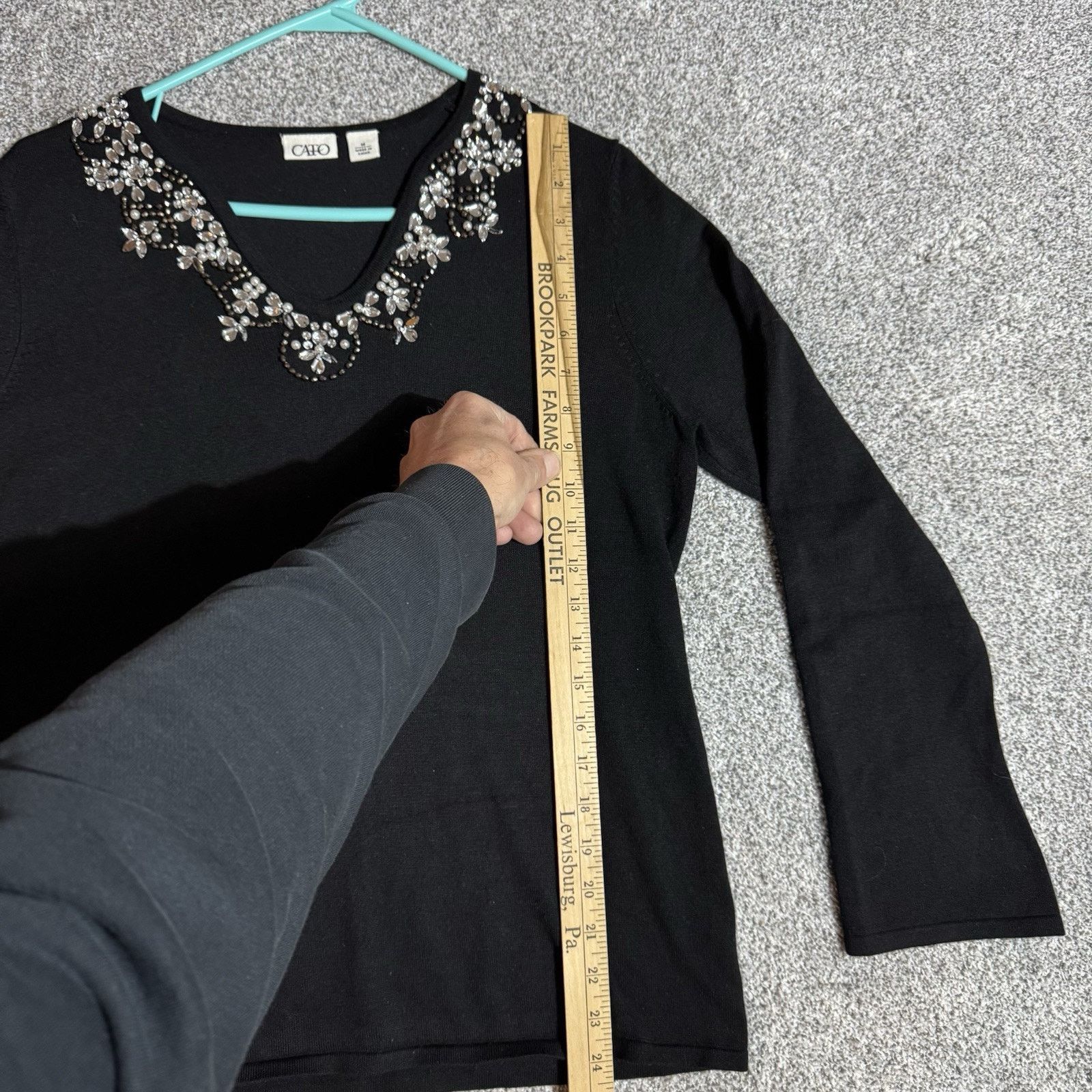Other Vintage Y2K Top Womens M Beaded Embellished Feminine Chic Size M / US 6-8 / IT 42-44 - 2 Thumbnail