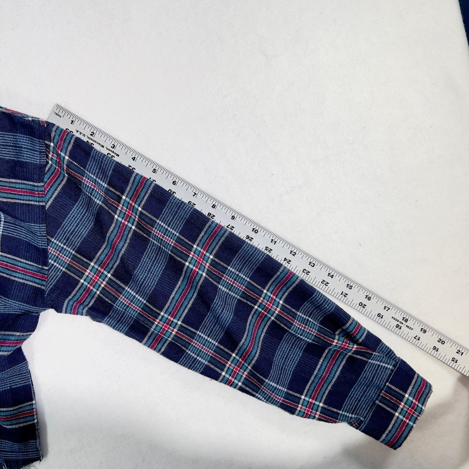 Other Hippie Rose Button Crop Top Woman's Small Blue Plaid Flannel Size S / US 4 / IT 40 - 8 Thumbnail
