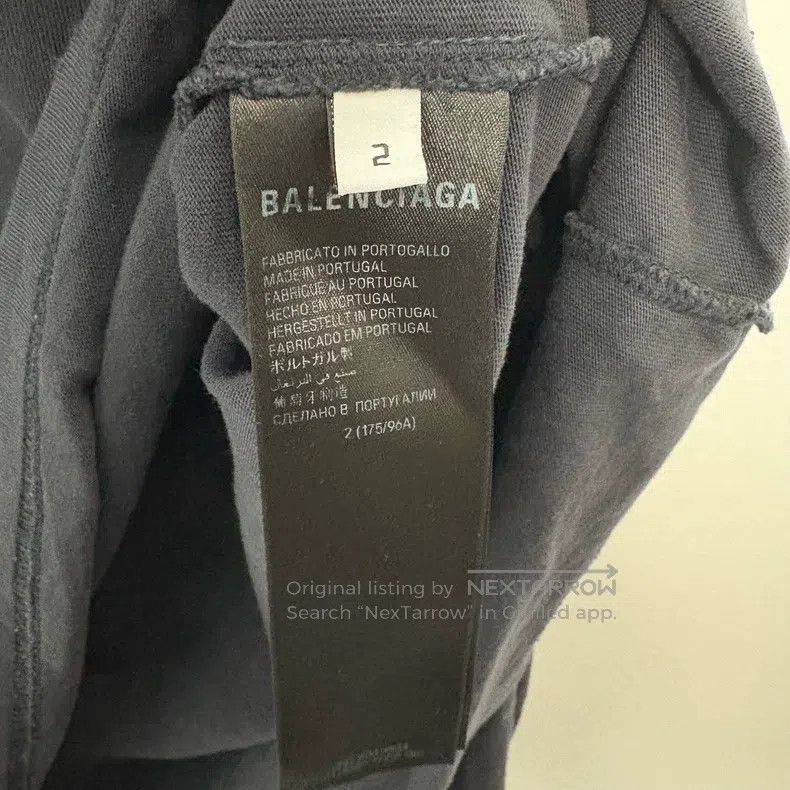 Balenciaga Balenciaga Embroidered Destroyed Logo Distressed Long Slee Size US M / EU 48-50 / 2 - 4 Thumbnail