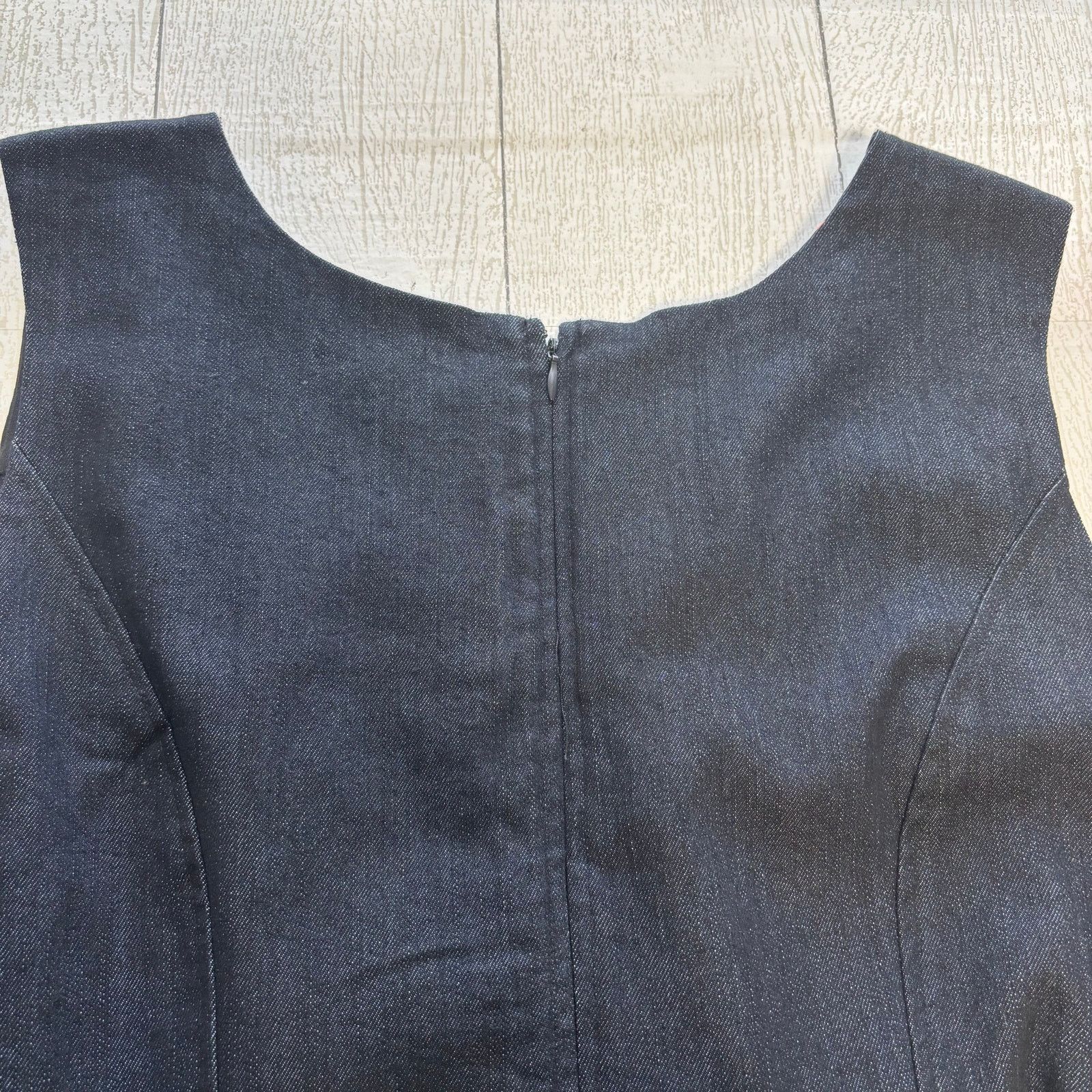 Other Lane Bryant Denim Shift Sleeveless Dress Contrast Trim Size XXL / US 16-18 / IT 52-54 - 11 Thumbnail