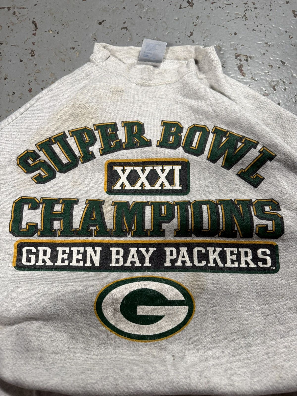 Other Vintage Lucky 7 Distressed Green Bay Packers Super B Sweater Size US XL / EU 56 / 4 - 2 Thumbnail