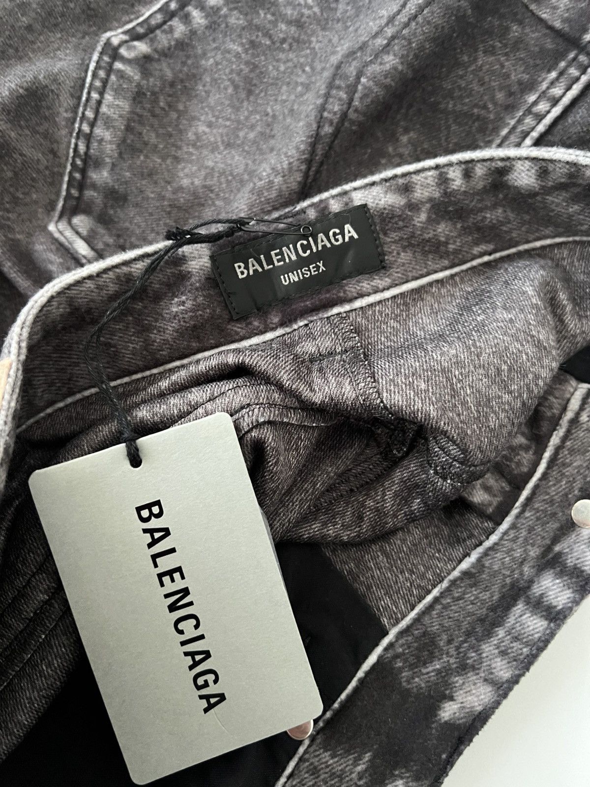 Balenciaga Balenciaga Denim Trompe L’Oleil Print Pant Jeans Size US 34 / EU 50 - 11 Thumbnail