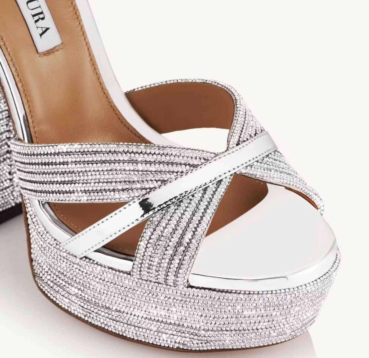 Aquazzura Aquazzura Sundance Crystal Plateau 140 Size US 10 / IT 40 - 7 Thumbnail