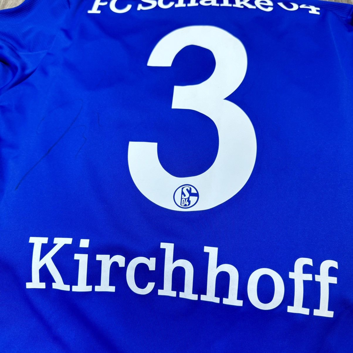 Adidas Schalke 04 13/14 Match issued/worn shirt #3 Kirchhoff Size US M / EU 48-50 / 2 - 4 Thumbnail