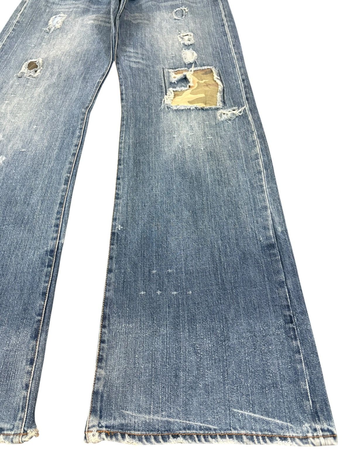 Japanese Brand Vintage Japanese Brand Patches Distressed Bootcut Flare Jean Size US 31 - 7 Thumbnail